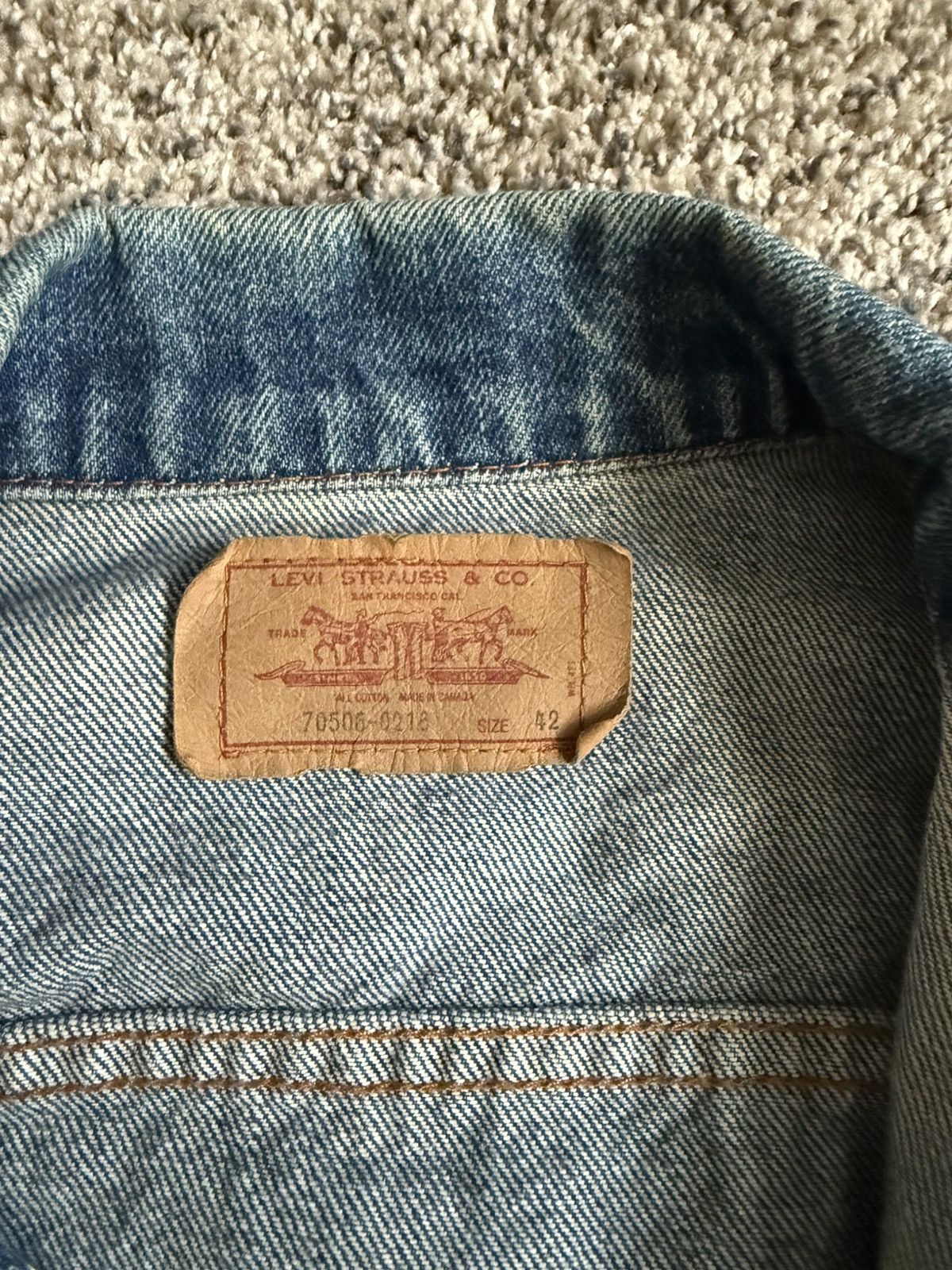 Levi's × Levi's Vintage Clothing × Vintage Vintage Levi's Denim Trucker Jacket Size US S / EU 44-46 / 1 - 6 Thumbnail