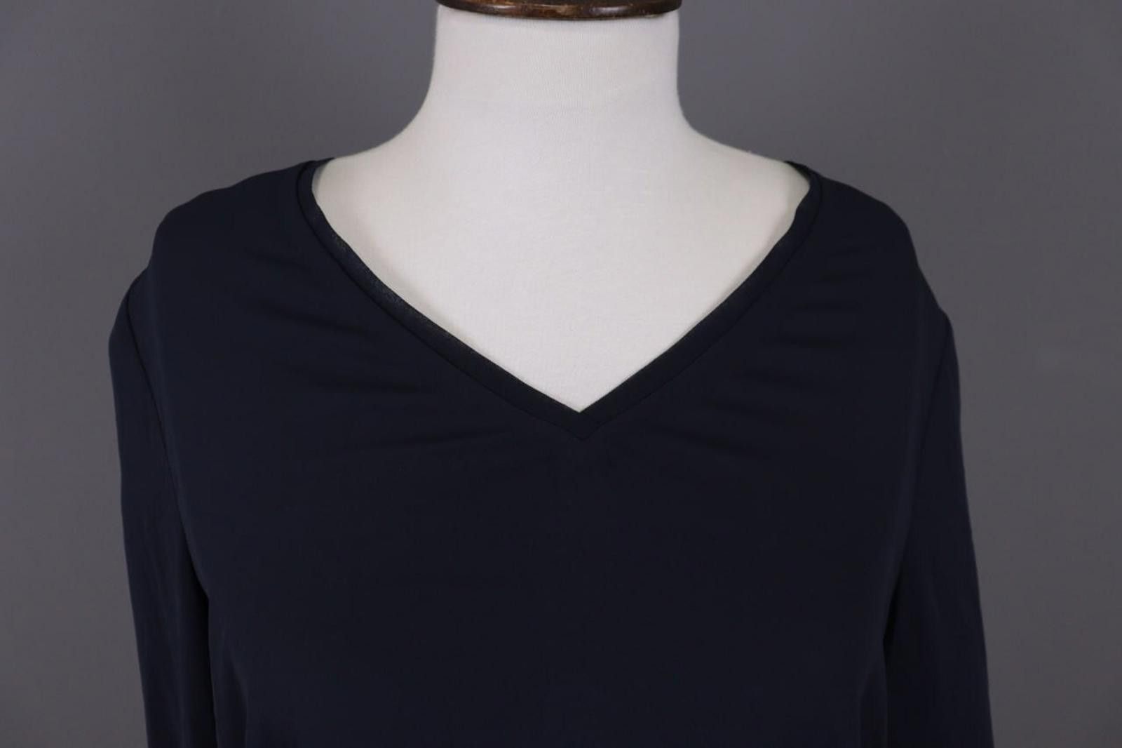 Designer Claudie Pierlot Blue Lagenlook Blouse Shirt Size 40 Size M / US 6-8 / IT 42-44 - 4 Thumbnail