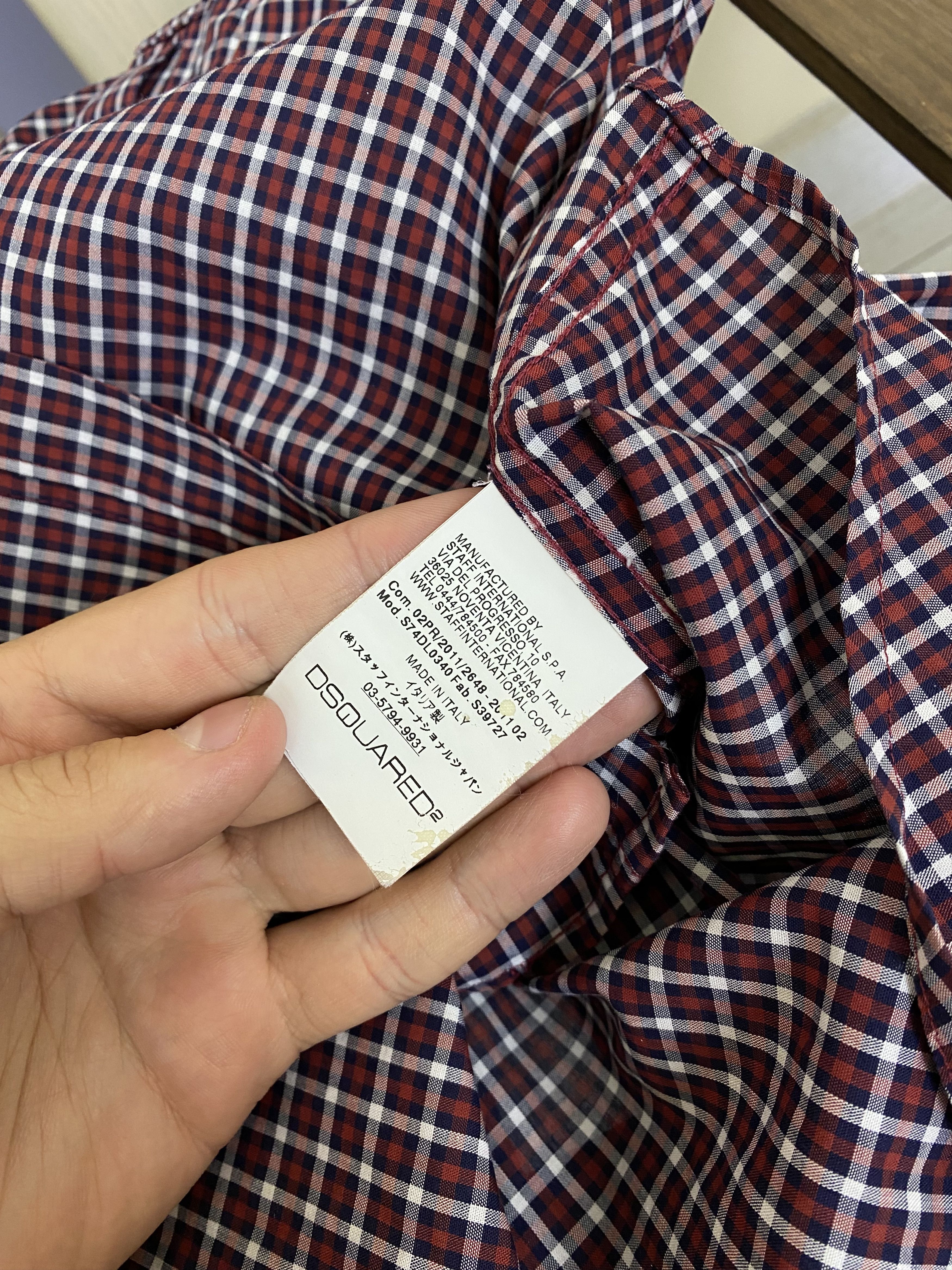 Dsquared2 Dsquared2 classic striped shirt with metallic logo size M Size US M / EU 48-50 / 2 - 11 Thumbnail