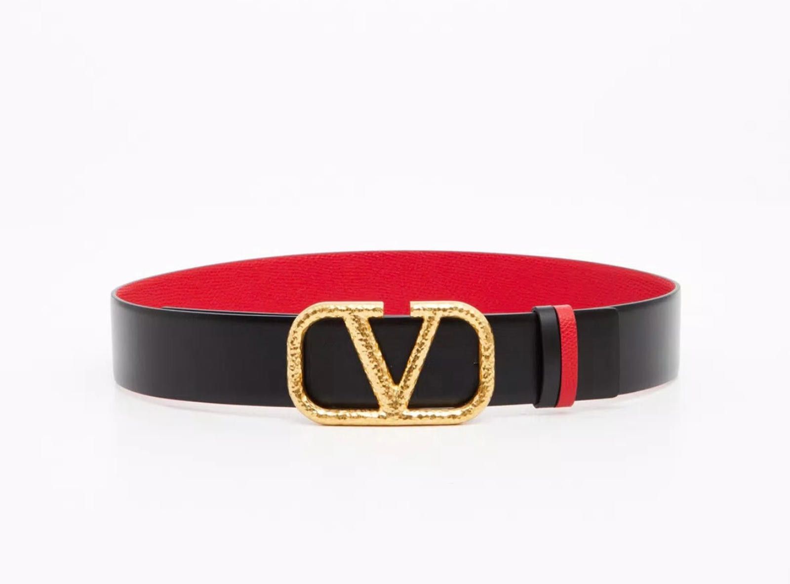Designer Valentino Reversible Vlogo Signature Belt Size 85 Size ONE SIZE - 1 Thumbnail