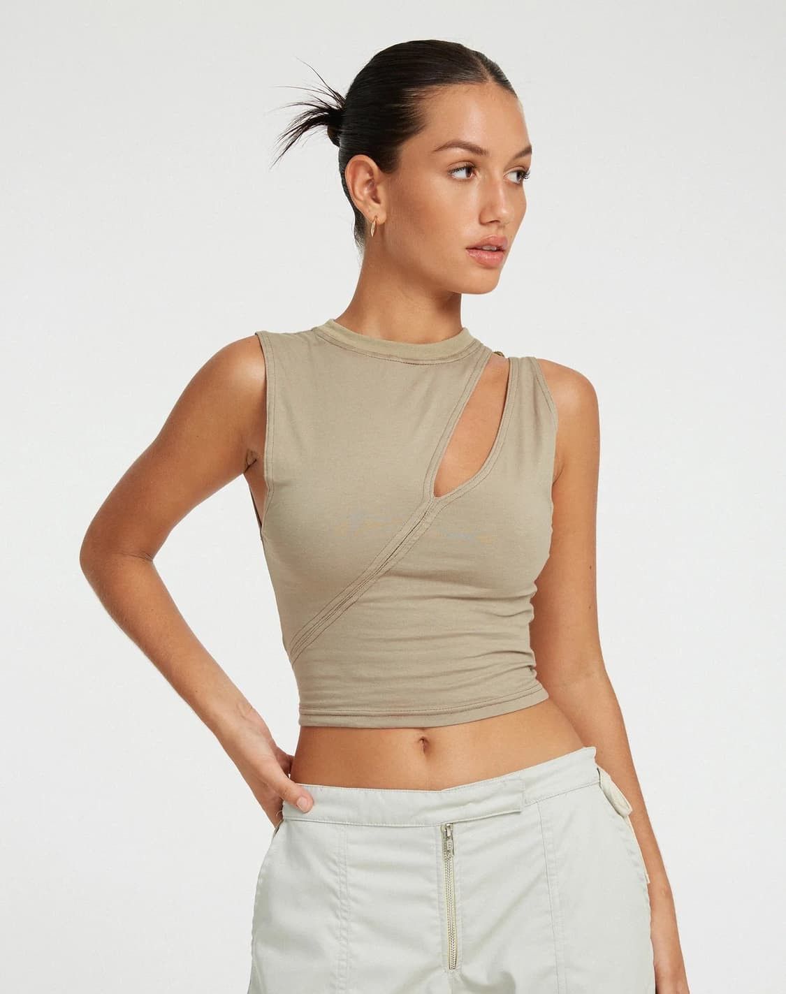 Other motel rocks cutout crop top sleeveless navy Size XS / US 0-2 / IT 36-38 - 5 Thumbnail