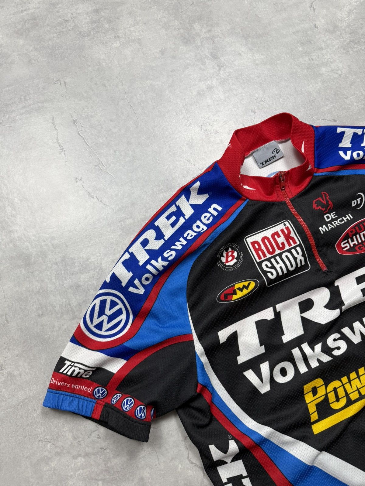 Vintage Vintage Trek Volkswagen 90s Cycling Shirt Size US L / EU 52-54 / 3 - 3 Thumbnail