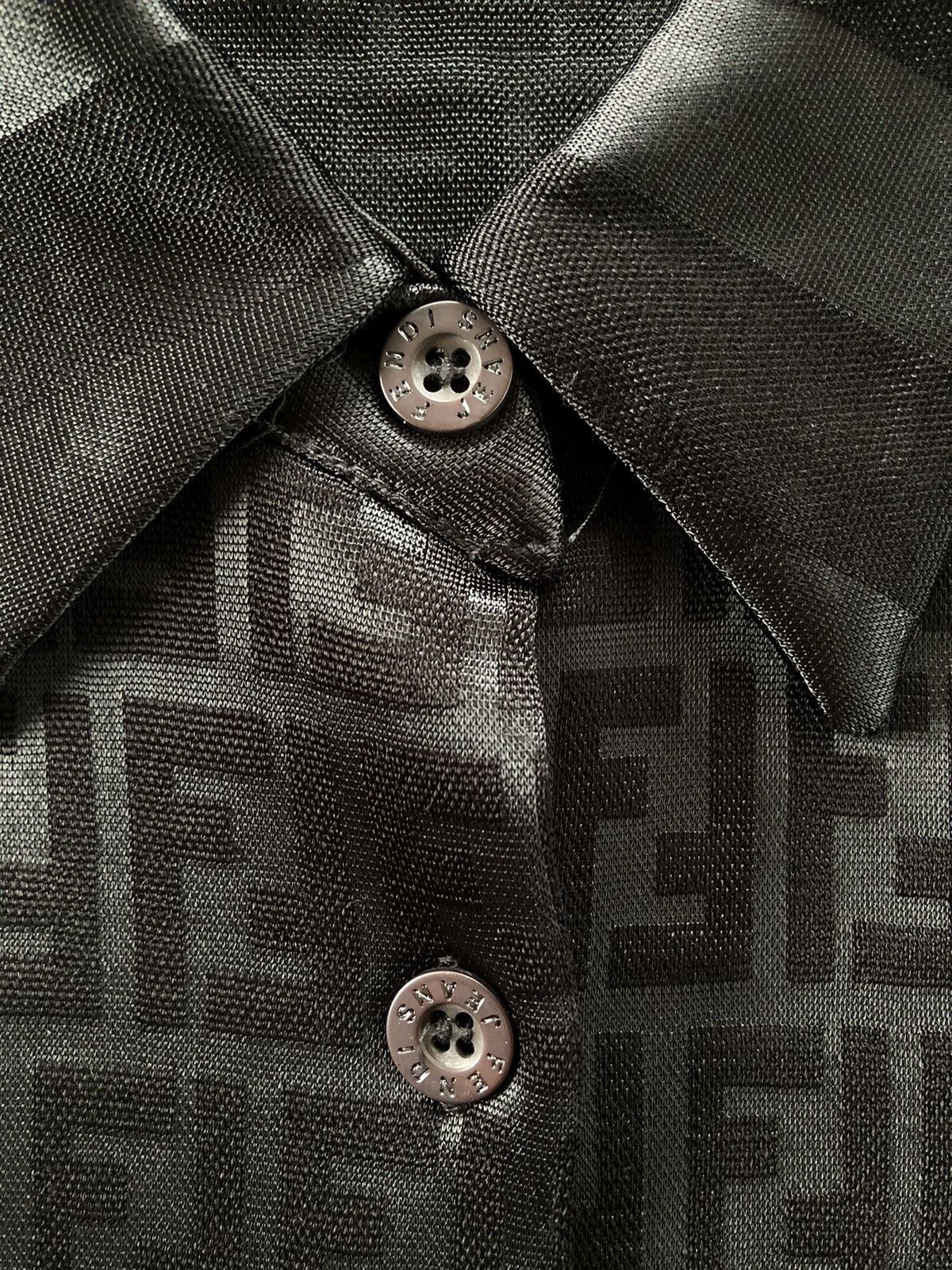 Fendi Vintage Fendi Zucca Button Up Blouse Size XS / US 0-2 / IT 36-38 - 6 Thumbnail