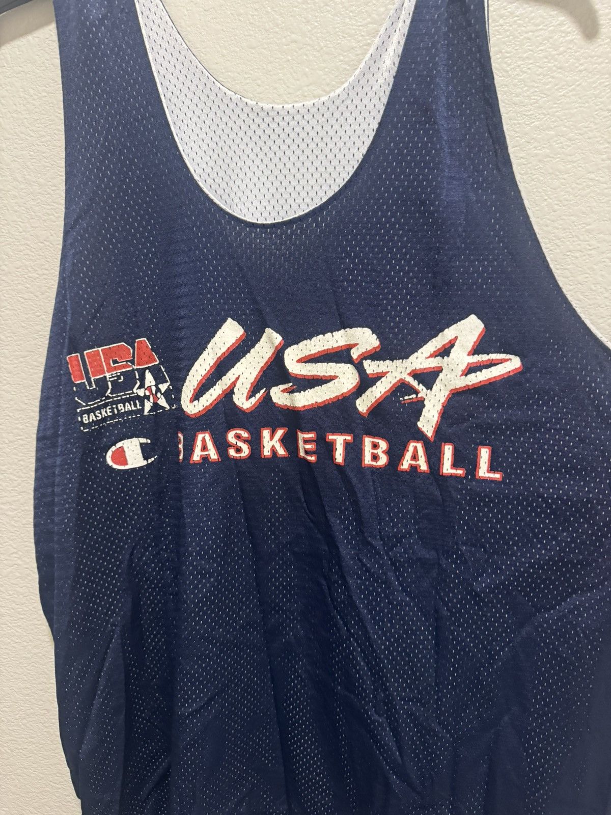Vintage Vintage Champion USA Basketball jersey Size US XL / EU 56 / 4 - 2 Thumbnail