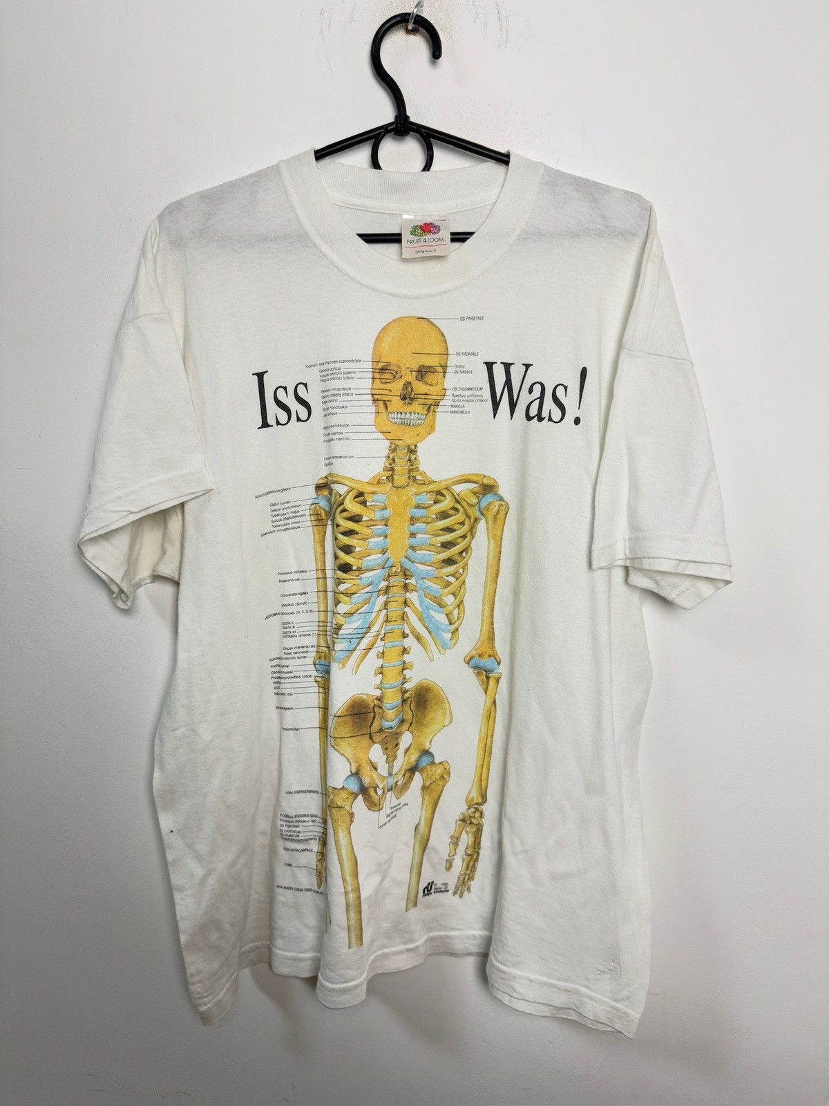 Vintage 90s' Anatomy Skeleton like Kurt Cobain Nirvana
