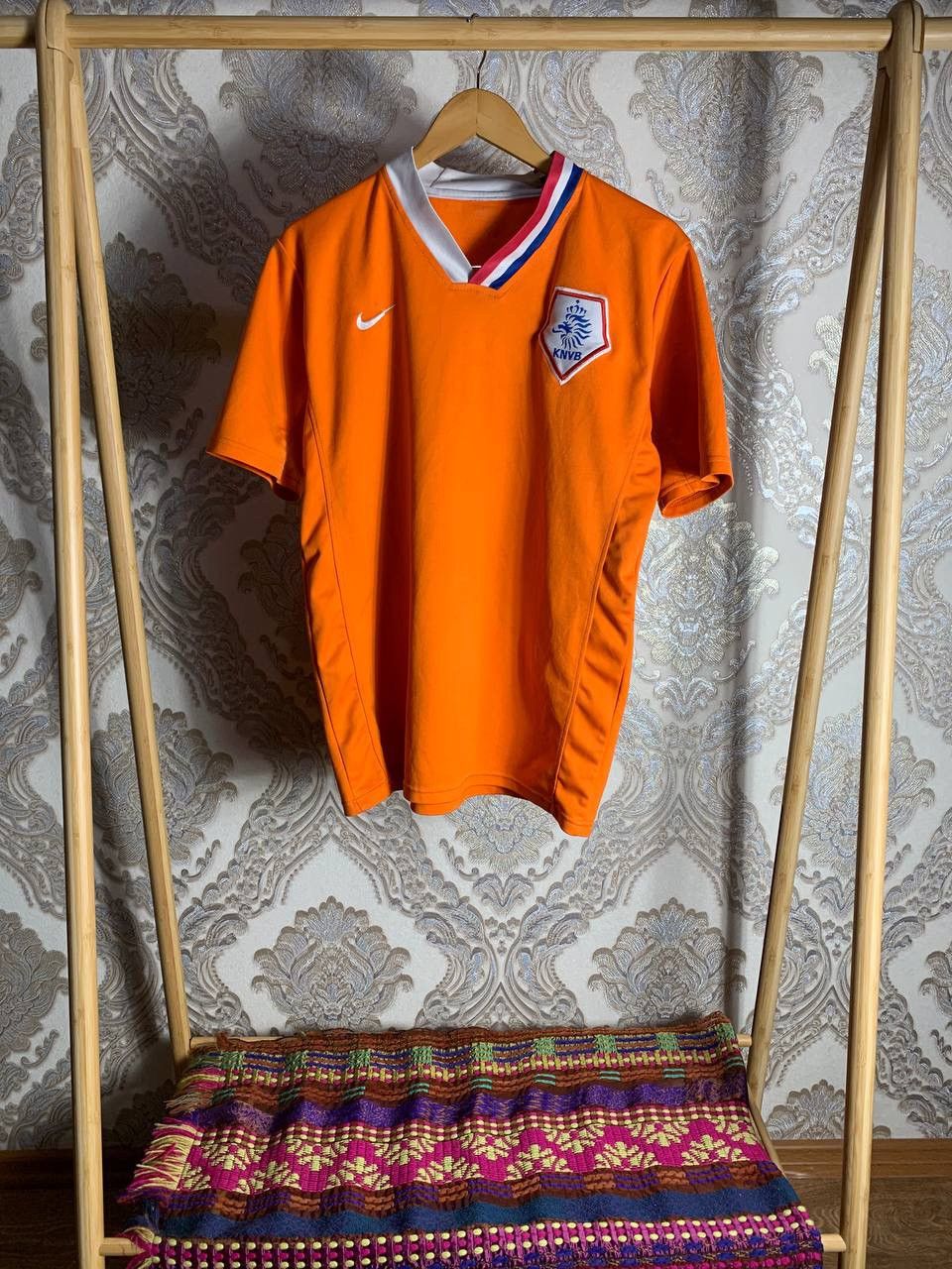 Nike × Vintage VERY RARE NIKE NETHERLANDS KNVB SOCCER JERSEY Y2K RETRO 90s Size US L / EU 52-54 / 3 - 1 Thumbnail