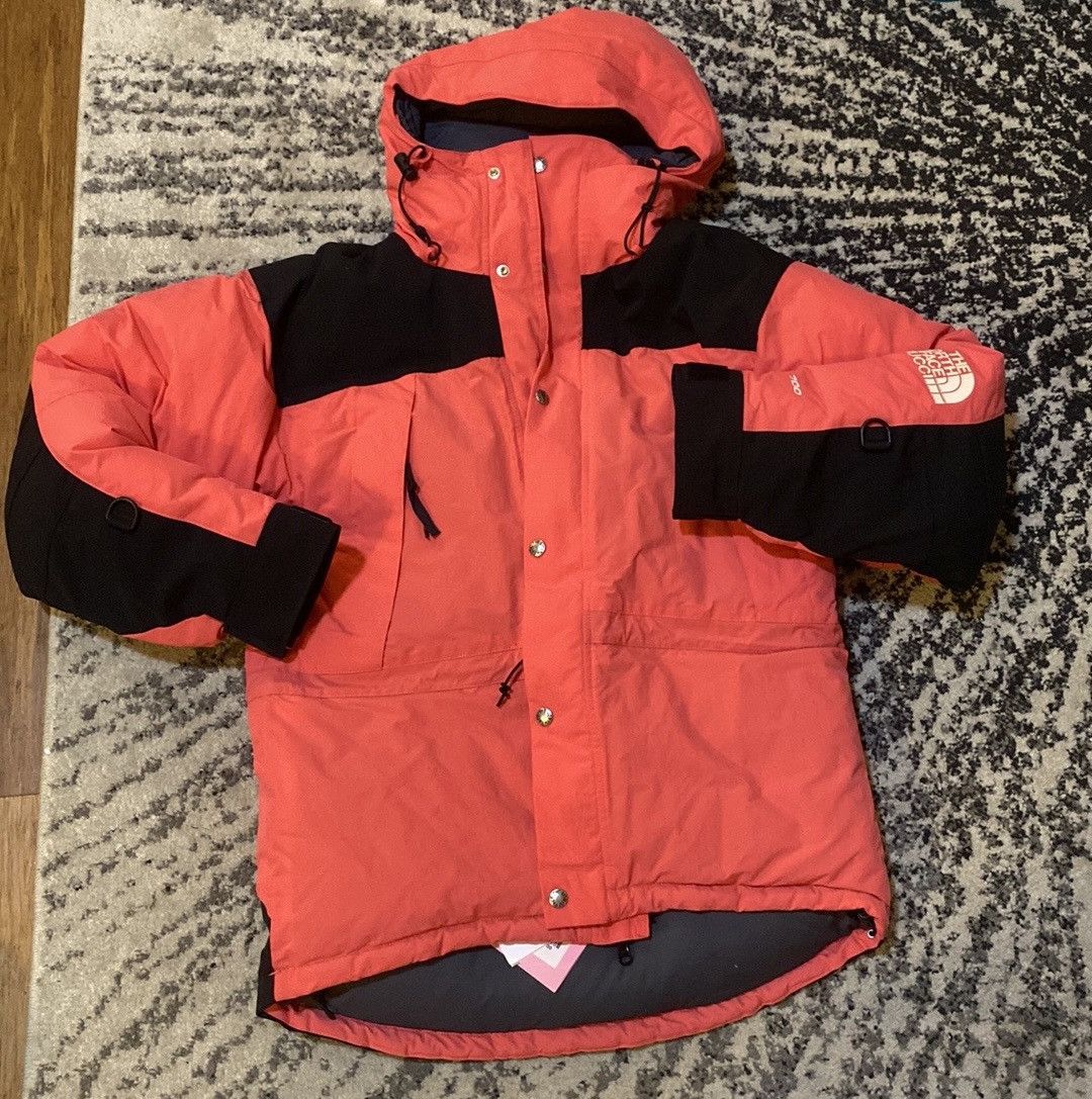 image of Gucci x The North Face Down Bomber Techno Puffer Jacket in Black/Pink, Women's (Size XS)