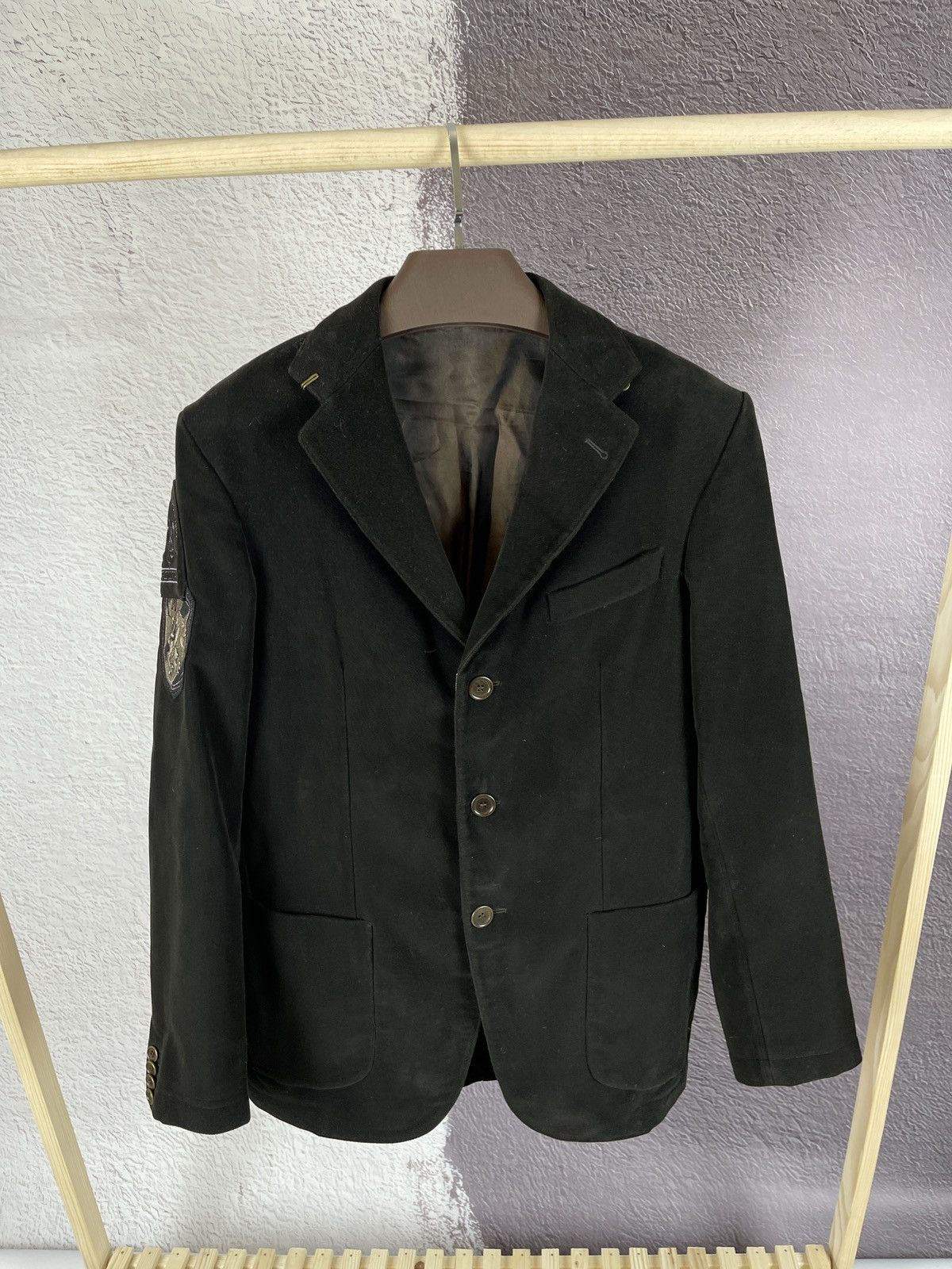 La Martina La Martina Saddlery Polo Argentina black blazer sport coat Size 40R - 2 Thumbnail