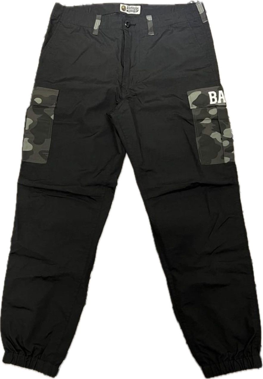 image of Bape A Bathing Ape Wgm Funthera Miltia 6Pocket Cargo Pants in Black, Men's (Size 36)