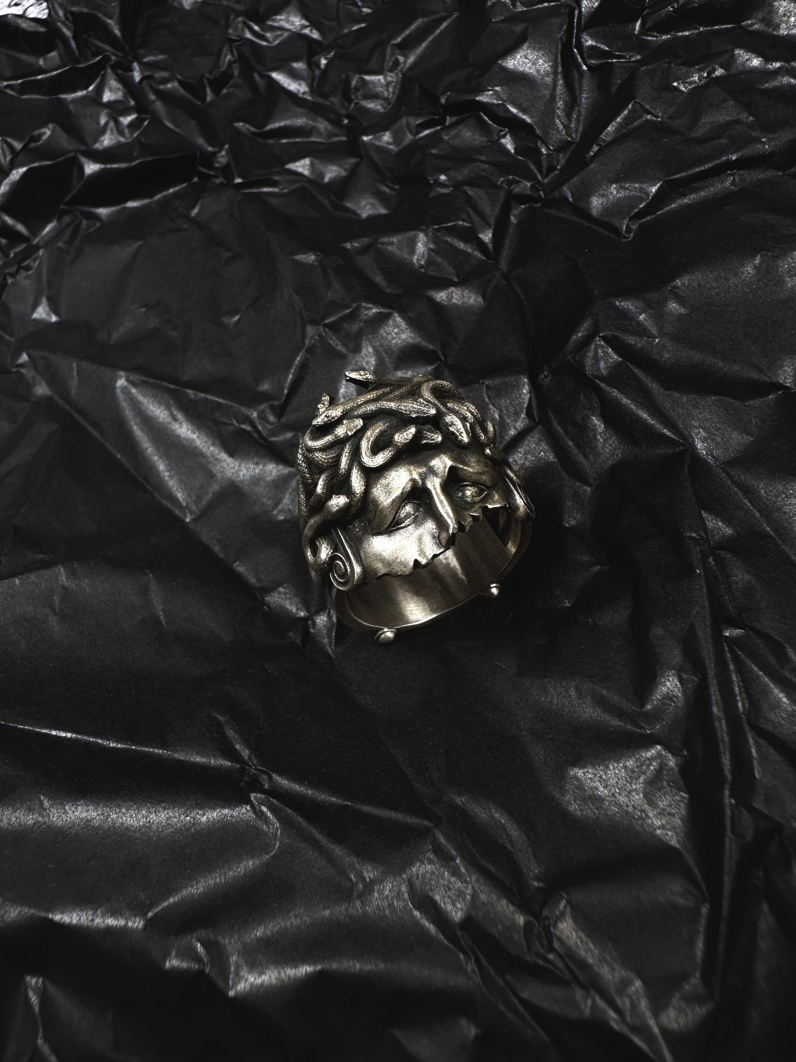 🐍 Wounded Medusa Handmade 925 Silver Ring 🐍
