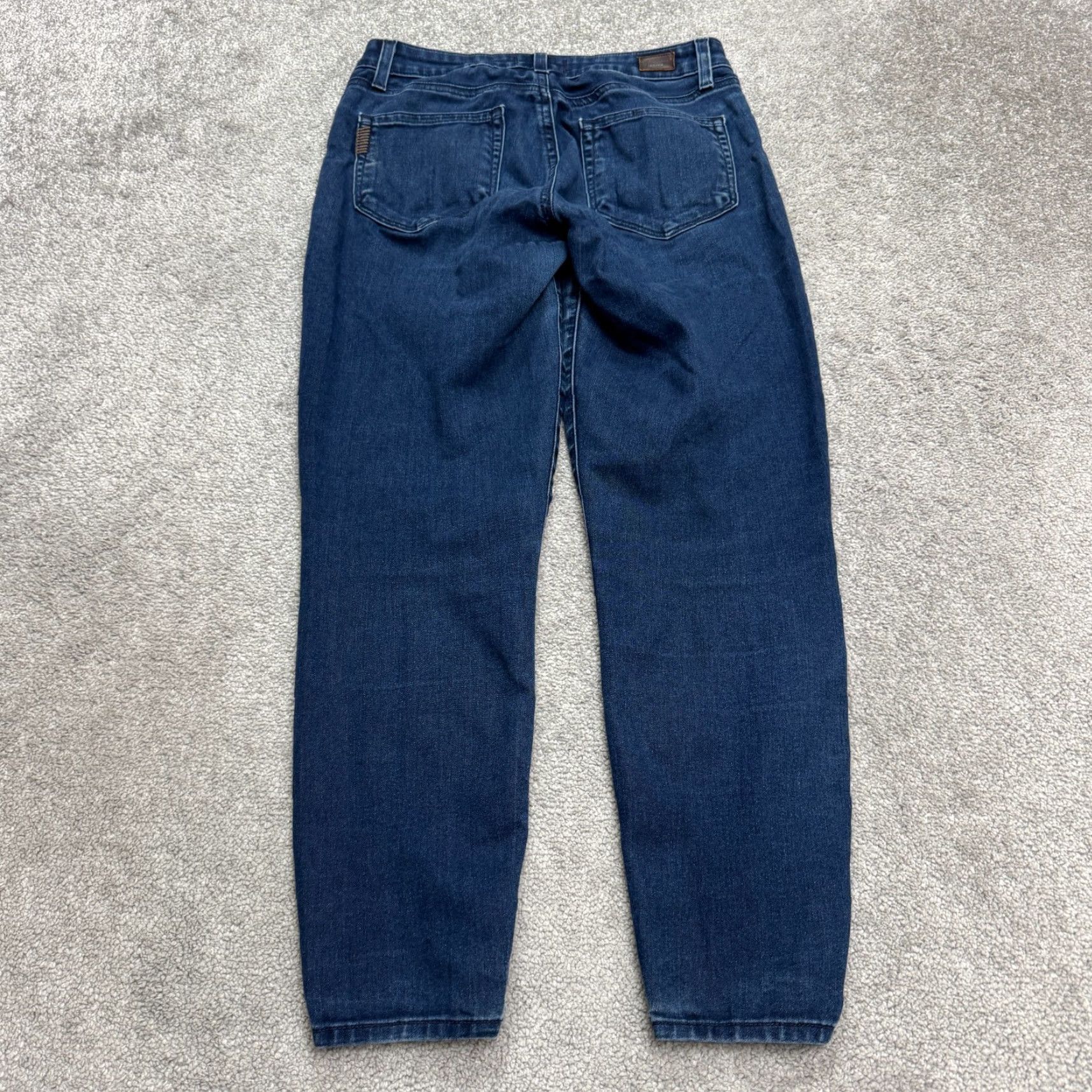 Paige Paige Verdugo Crop Denim Jeans Womens 27 Blue Dark Wash Mid Rise Jeans Size 27" / US 4 / IT 40 - 2 Thumbnail