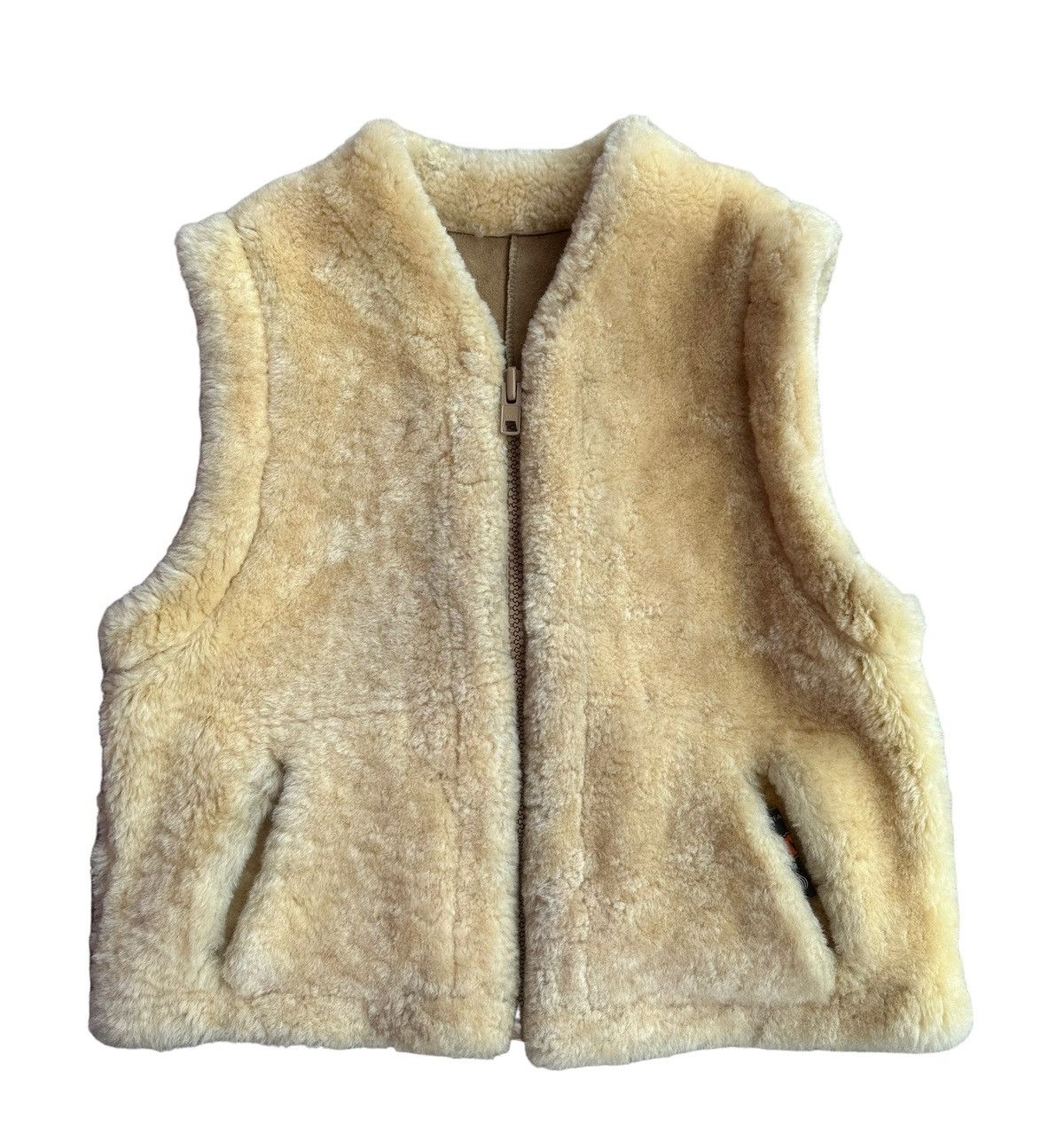 Japanese Brand Vintage Sheepskins Leather Reversible Vests Jacket Size US S / EU 44-46 / 1 - 3 Thumbnail