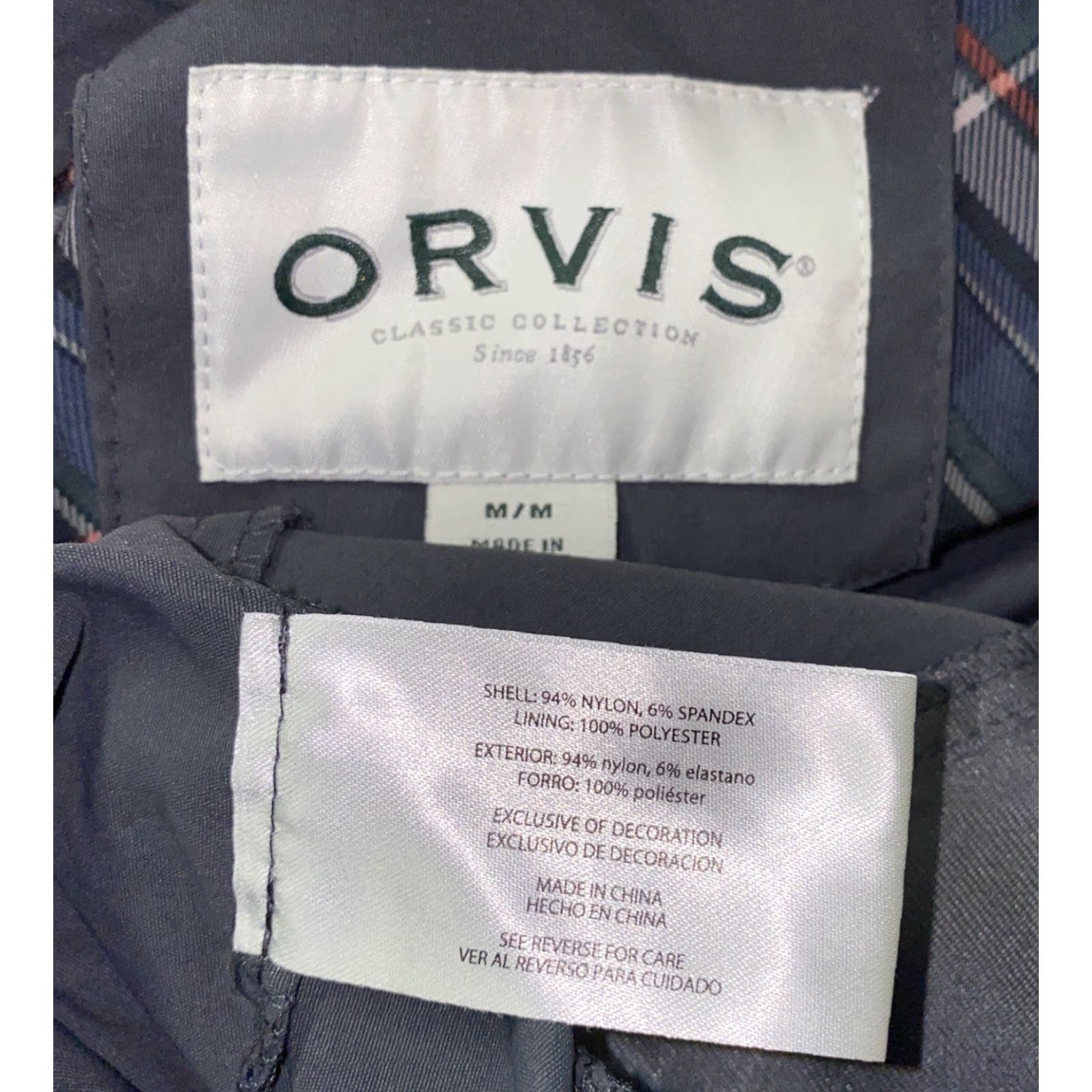 Orvis Orvis Mens Gray Nylon Full Zip Jacket Size M Size US M / EU 48-50 / 2 - 6 Thumbnail