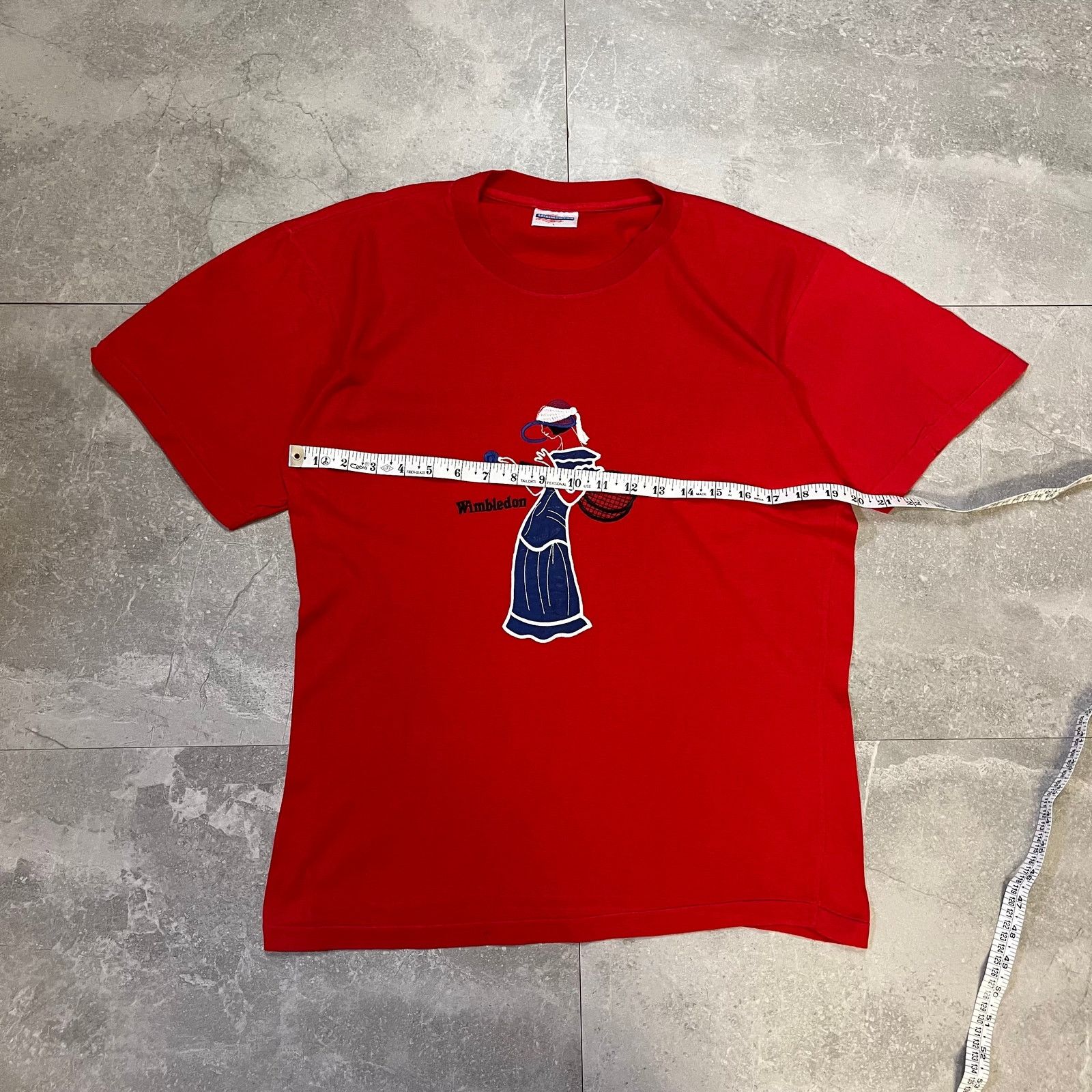 JNCO Vintage single stitch Wimbledon Embroidered T-Shirt – Large Size US L / EU 52-54 / 3 - 5 Thumbnail