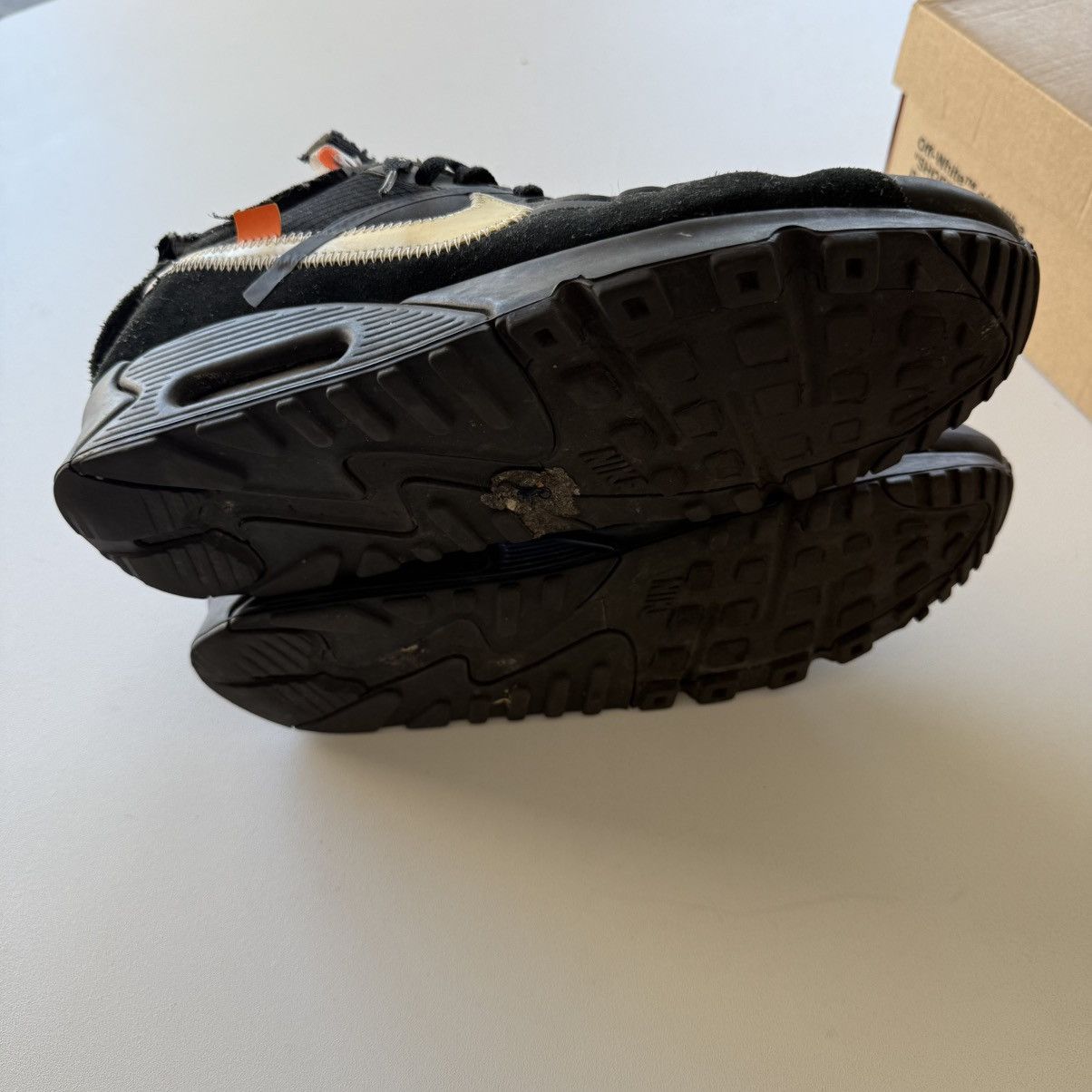 Nike × Off-White 2019 Off White x Nike Air Max 90 Black Size US 10 / EU 43 - 11 Thumbnail
