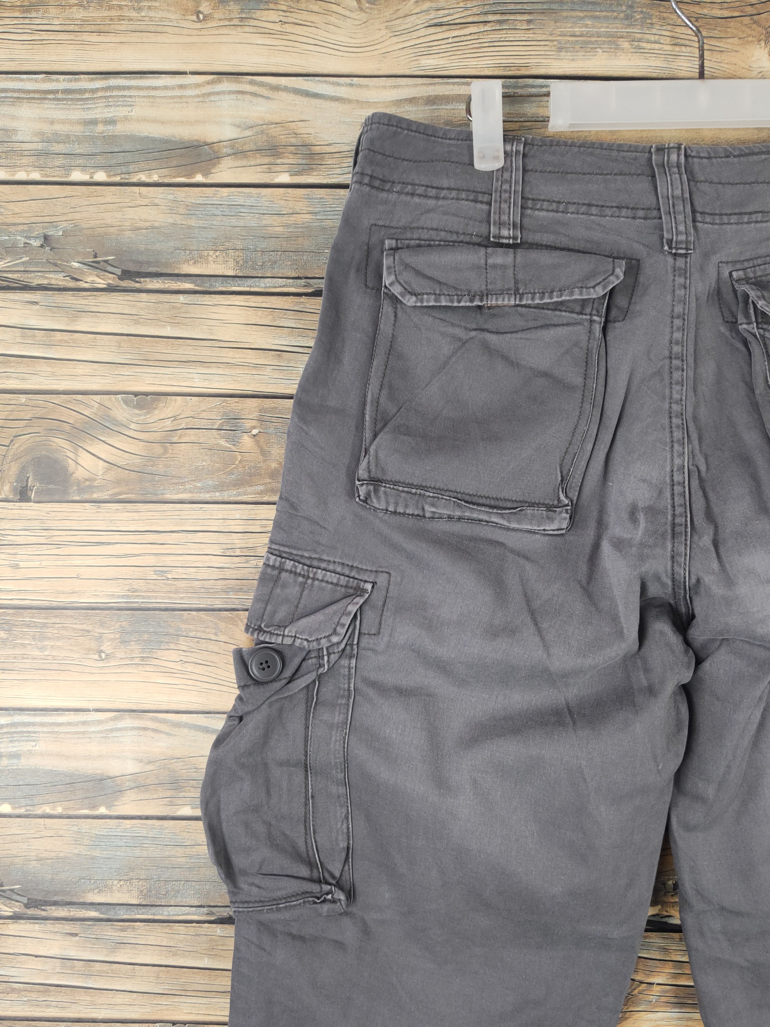 Japanese Brand DL Freaks Wear Dark Gray Multipocket Cargo Pants #46-048 Size US 32 / EU 48 - 8 Thumbnail