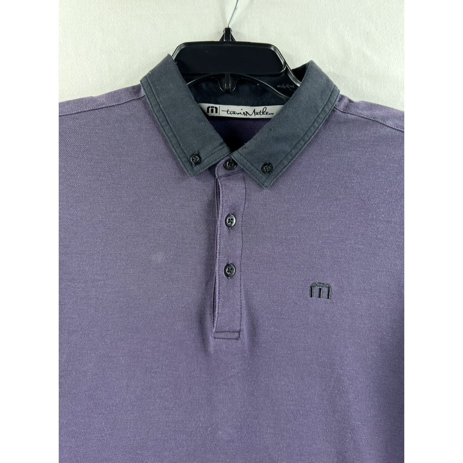 TravisMathew Travis Mathew Polo Shirt Mens Medium Purple Lightweight Short Sleeve Golf Casual Activewear Shirt Polo Size US M / EU 48-50 / 2 - 2 Thumbnail
