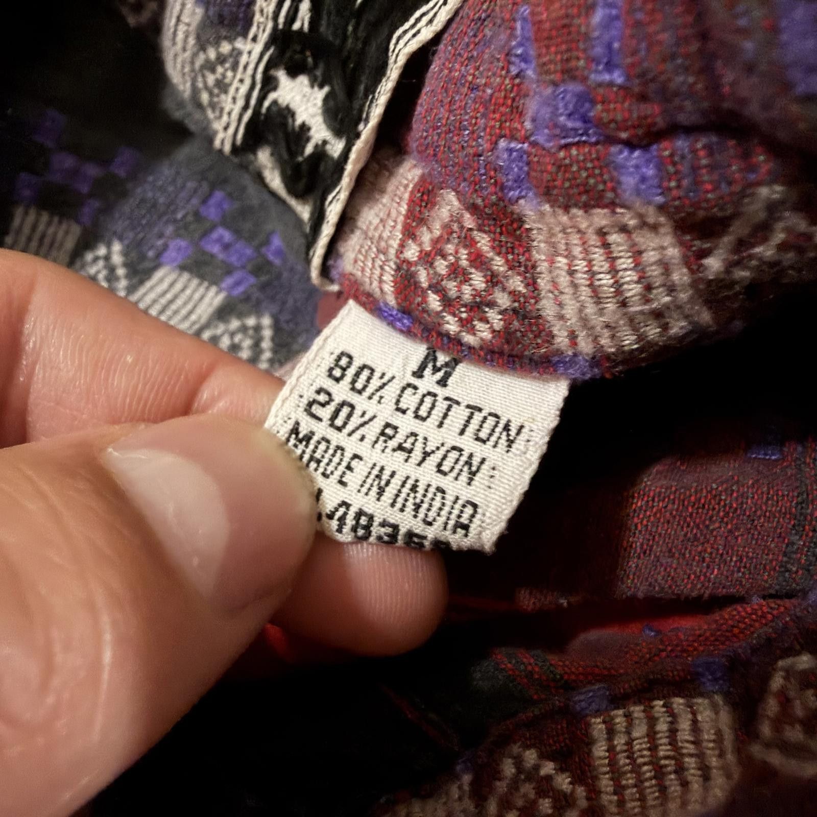 Other Vintage Chez Western Stripe Button Up Shirt Size M 80s 90s Size M / US 6-8 / IT 42-44 - 4 Thumbnail
