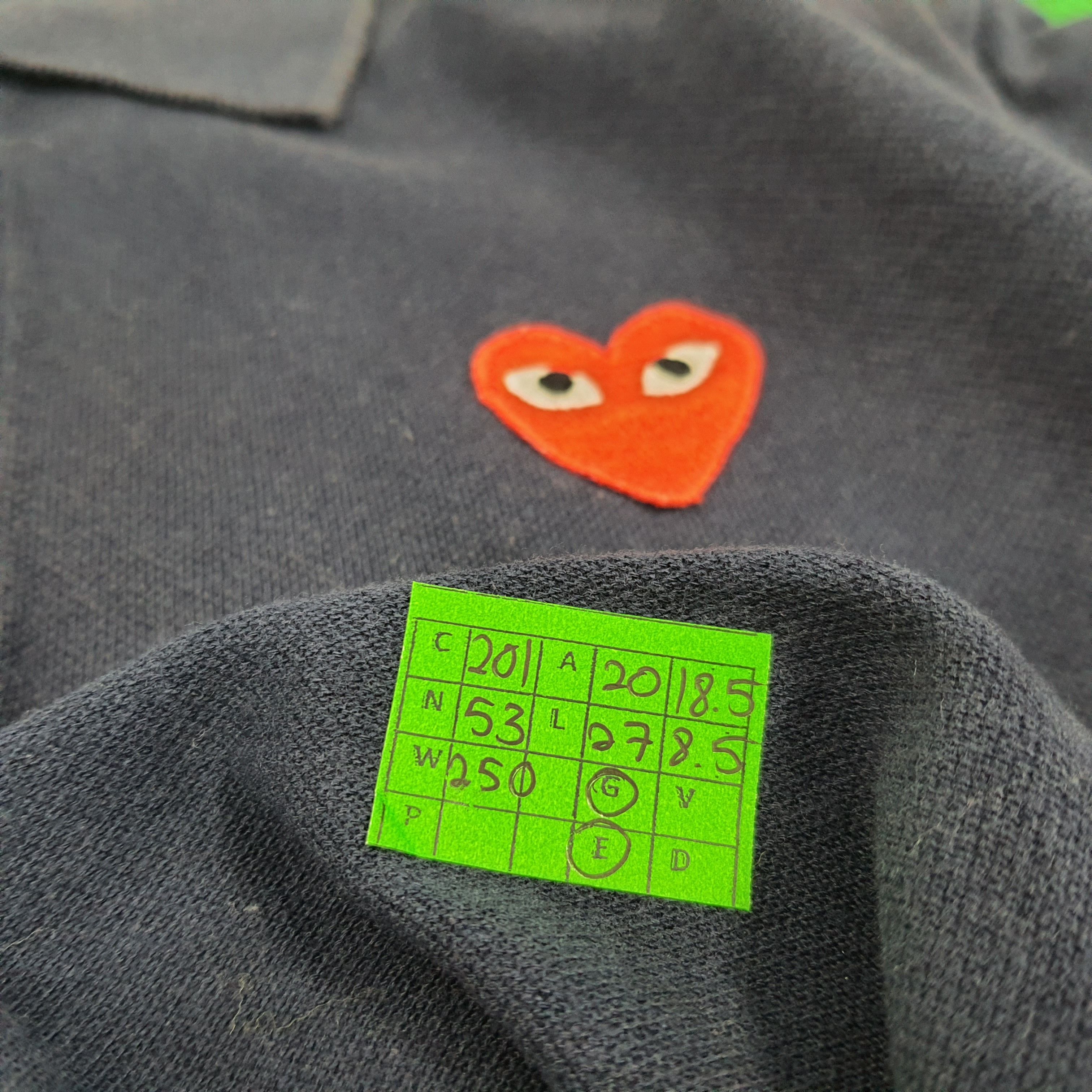 Comme des Garcons Homme Plus × Designer × Vintage Vintage Comme Des Garcons Play Japanese Brand Polo Shirt Size US M / EU 48-50 / 2 - 7 Thumbnail