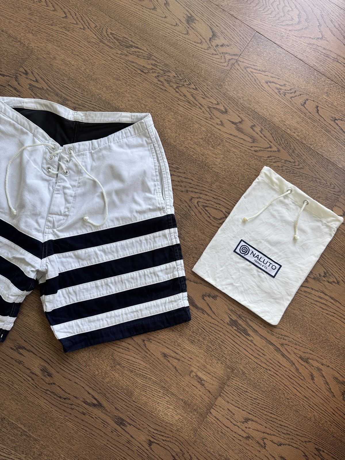 Japanese Brand Naluto Trunk & Co. Japan Hand Made Beach Surfing Mens Short Size US 28 / EU 44 - 15 Thumbnail