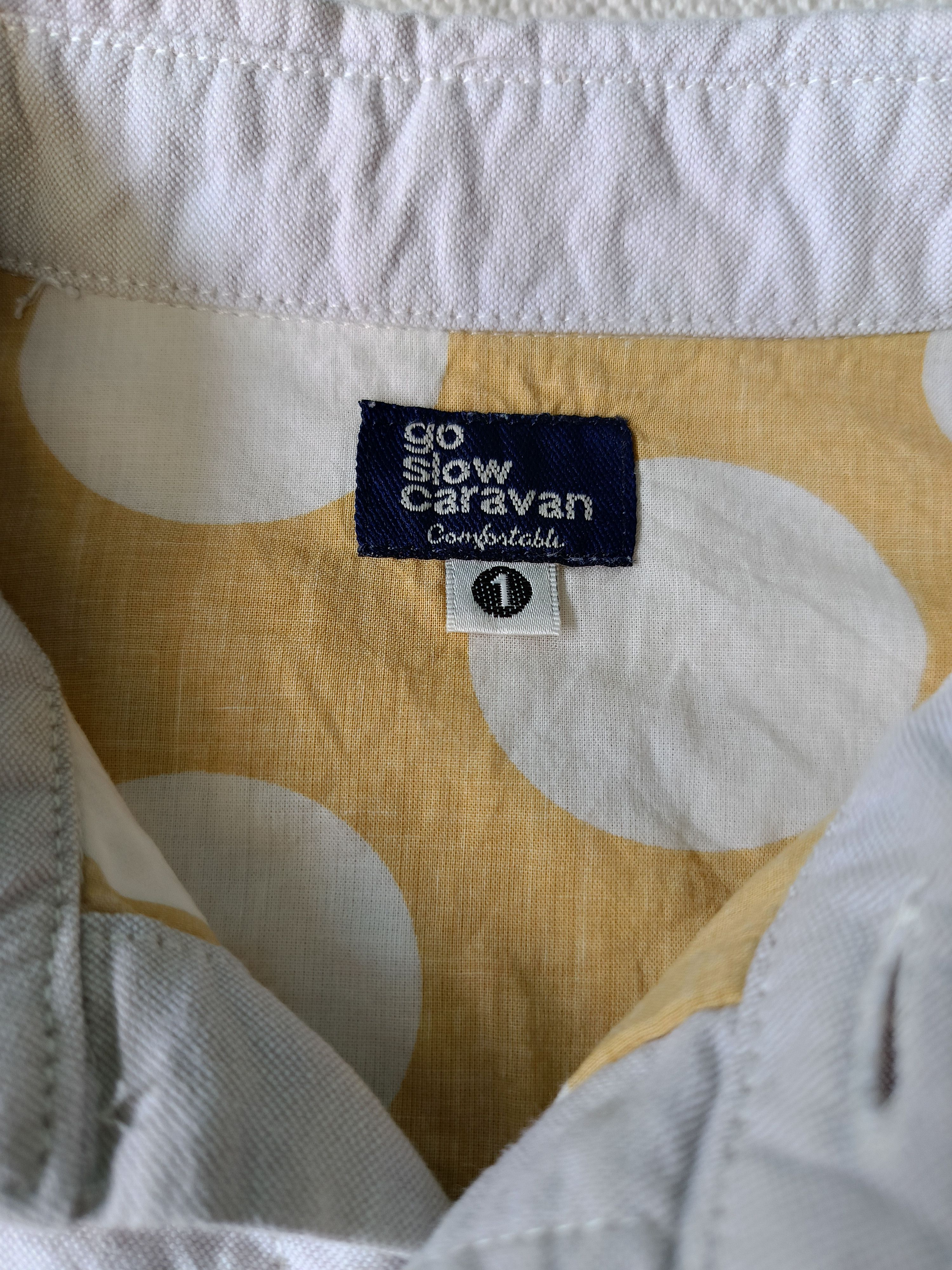 go slow caravan Go Slow Caravan 1 comfortable yellow circles dress shirt Size S / US 4 / IT 40 - 2 Thumbnail