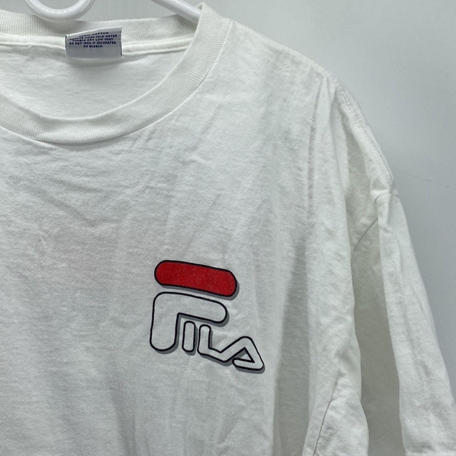 Fila 90s Fila T-shirt with logo white hip hop made in the USA Size US L / EU 52-54 / 3 - 2 Thumbnail