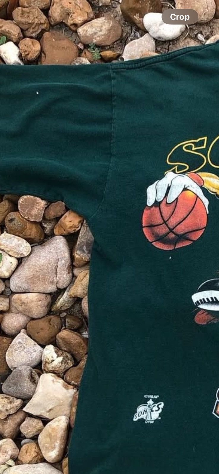 Other Vintage 90s Seattle Supersonics Basketball Caricature Size US L / EU 52-54 / 3 - 3 Thumbnail