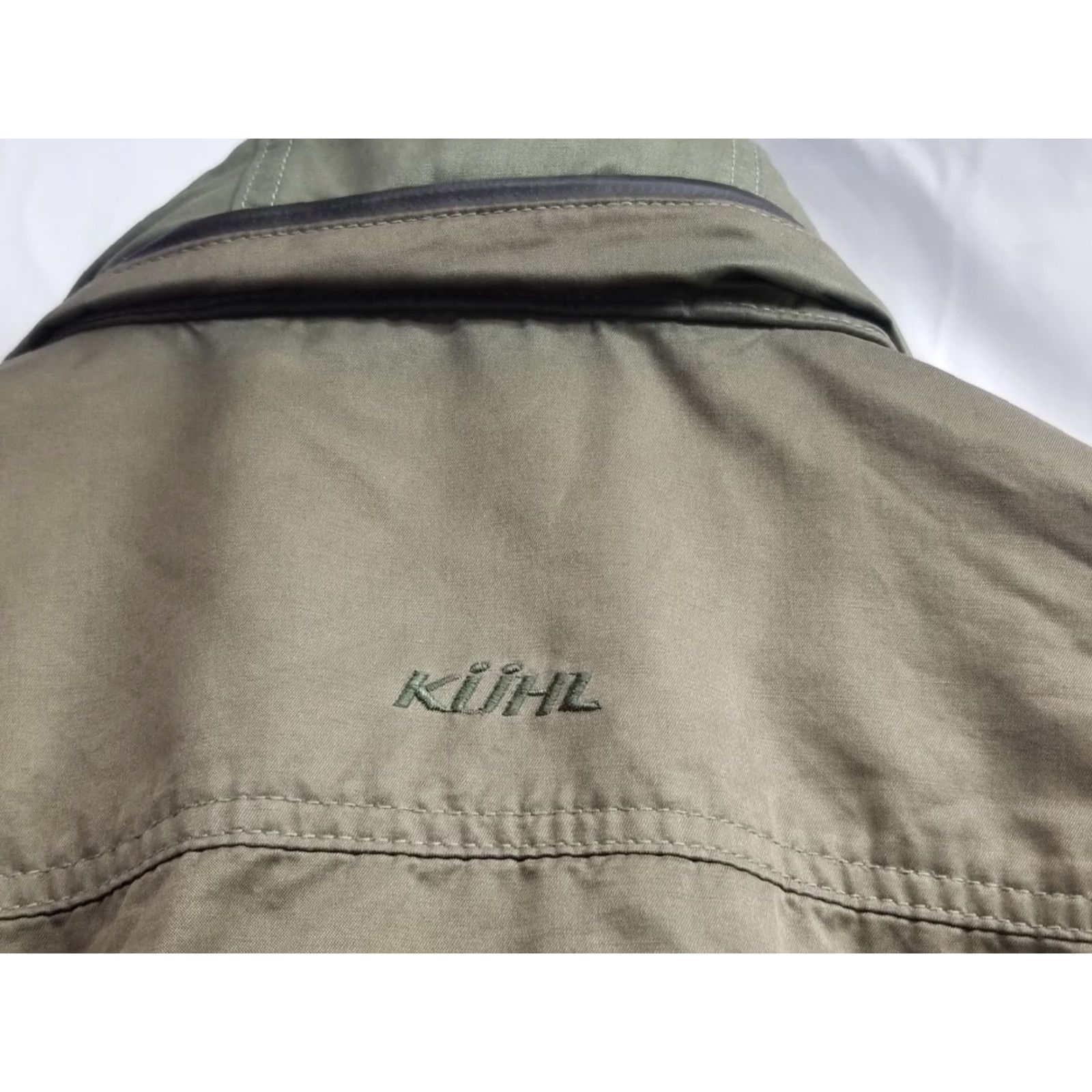 Vintage Kuhl Burr Jacket Military Green Canvas Basic Coat Patina Dye Mens Size Medium Regular Size US M / EU 48-50 / 2 - 5 Thumbnail