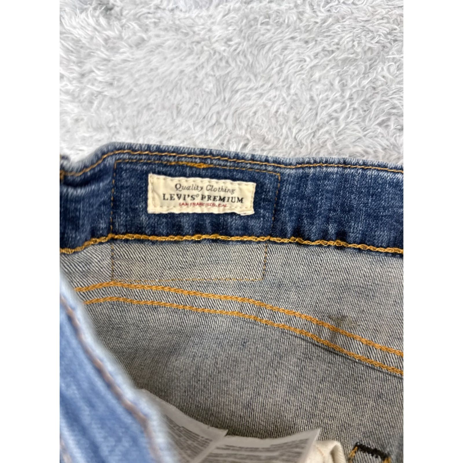 Levi's Levis Jeans Mens Slim 502 Denim Blue 36x28 Cotton Blend 5-Pocket Straight Size US 36 / EU 52 - 6 Thumbnail