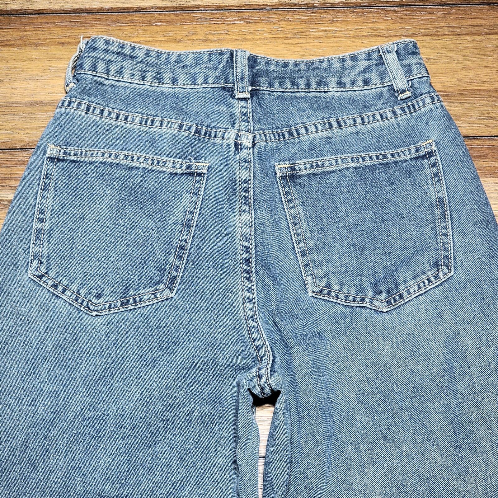Other Dazy Wide Leg Dark Blue Denim Jeans - Size Small Size 24" / US 00 / IT 34 - 4 Thumbnail