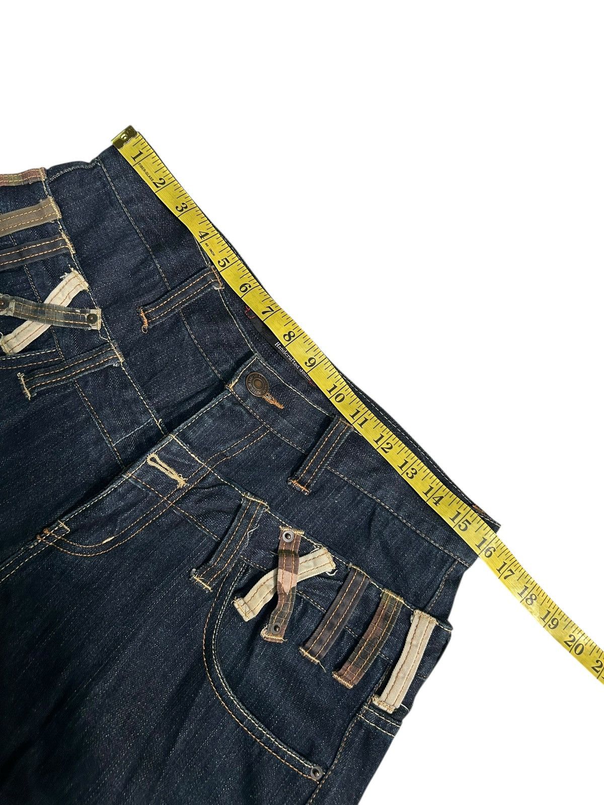 Japanese Brand × Kapital × Vintage Double Waist Dominate Japanese Punk Style Denim Jeans Size US 32 / EU 48 - 13 Thumbnail