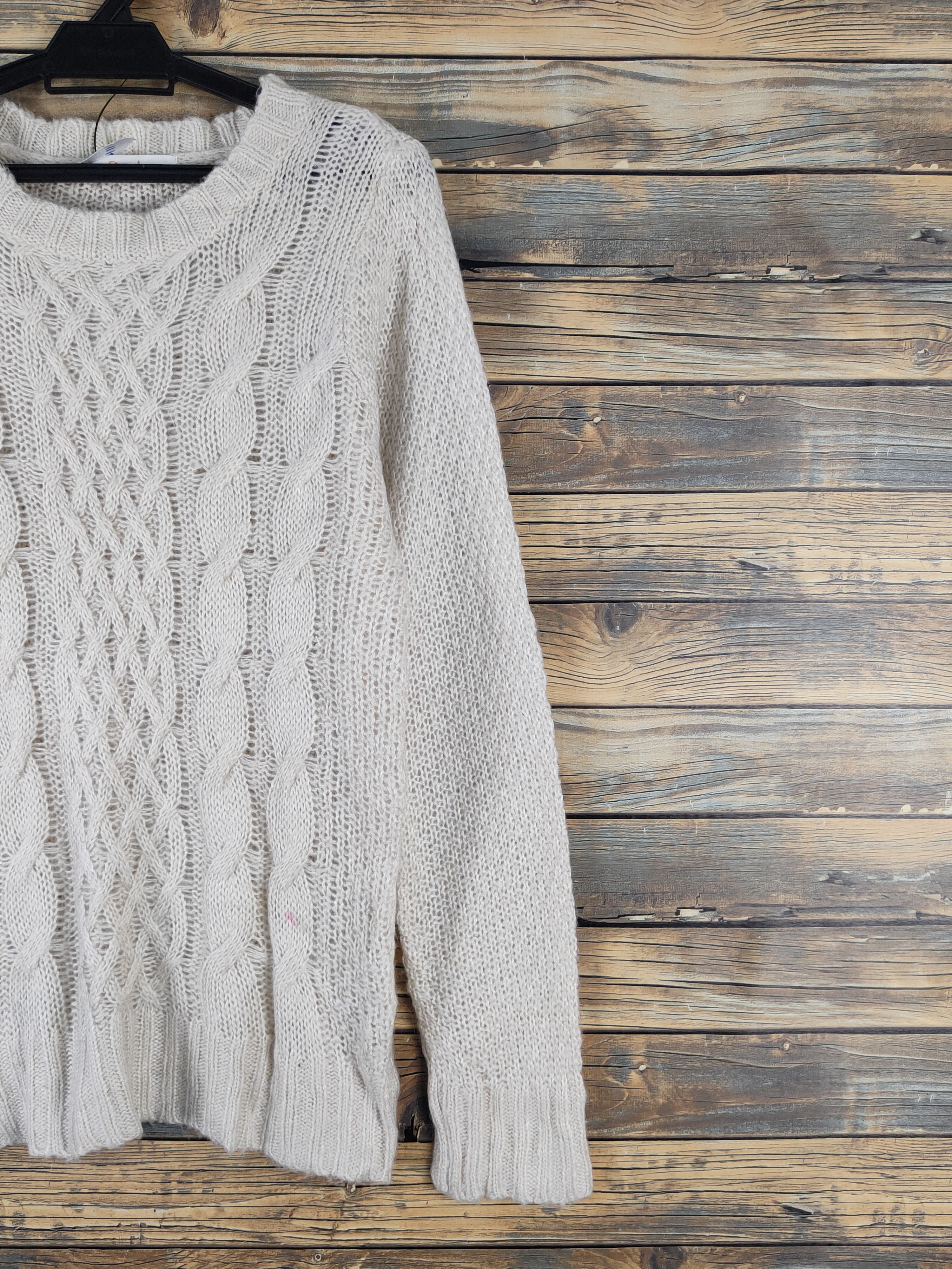 Vintage Flourish Ivory Knitwear Sweatshirts #W2111 Size M / US 6-8 / IT 42-44 - 5 Thumbnail
