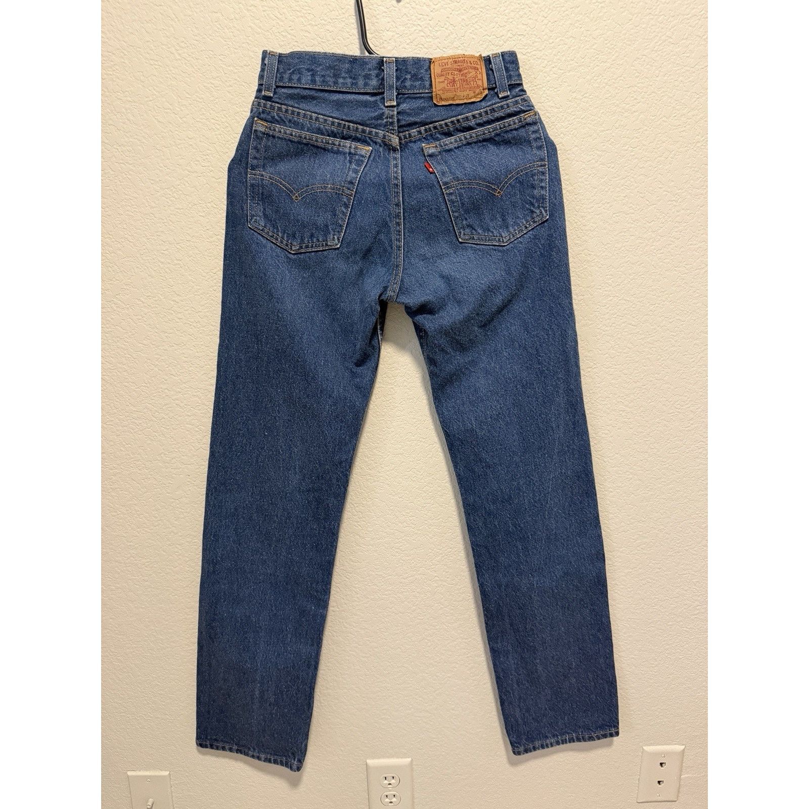 Levi's Vintage Levi’s 701 Jeans 27x31 Made USA Denim Button Fly Size US 27 - 2 Thumbnail