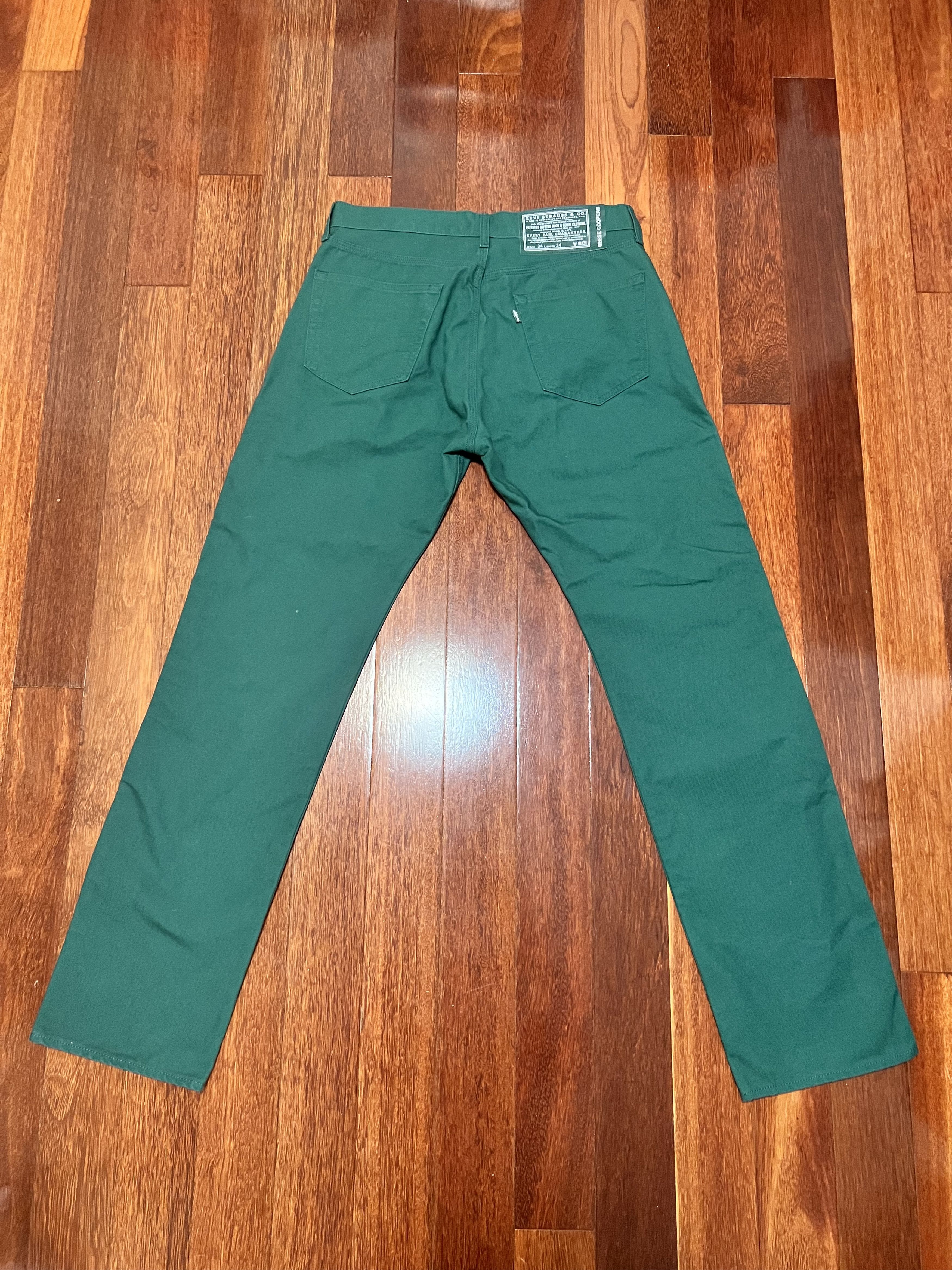 Levi's × Reese Cooper 💚 Reese Cooper x Levi's Green Duck Denim NEW (34x34) Size US 34 / EU 50 - 5 Thumbnail