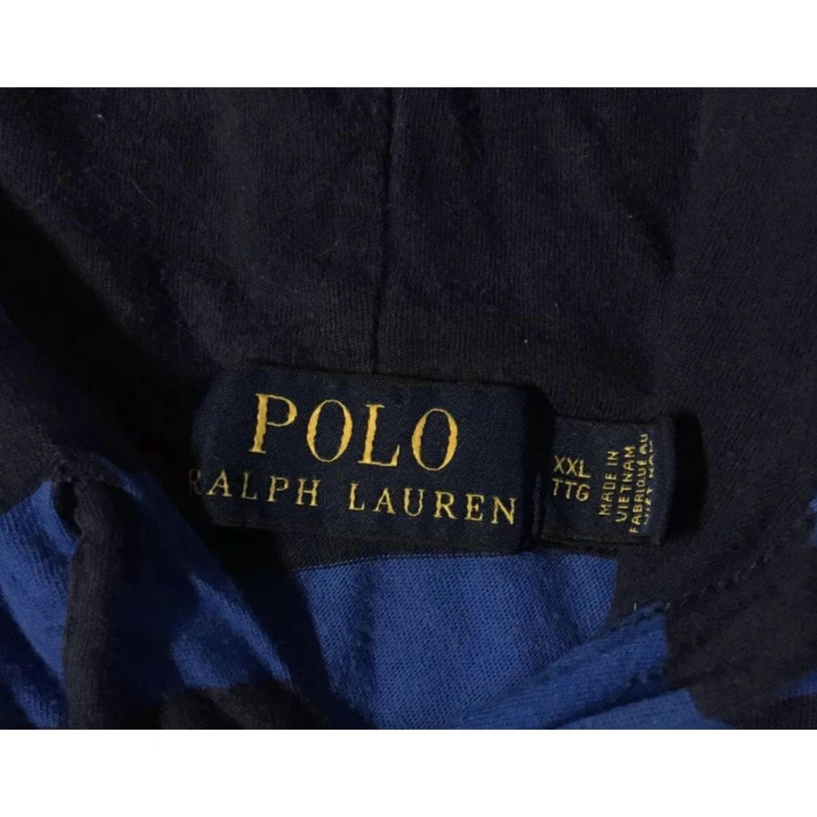 Polo Ralph Lauren Polo Ralph Lauren Striped Hooded Shirt XXL Blue Red T-Shirt Polo Ralph Lauren Surf Skater Nautical 90s Vtg 92 Mens Size US XXL / EU 58 / 5 - 7 Thumbnail
