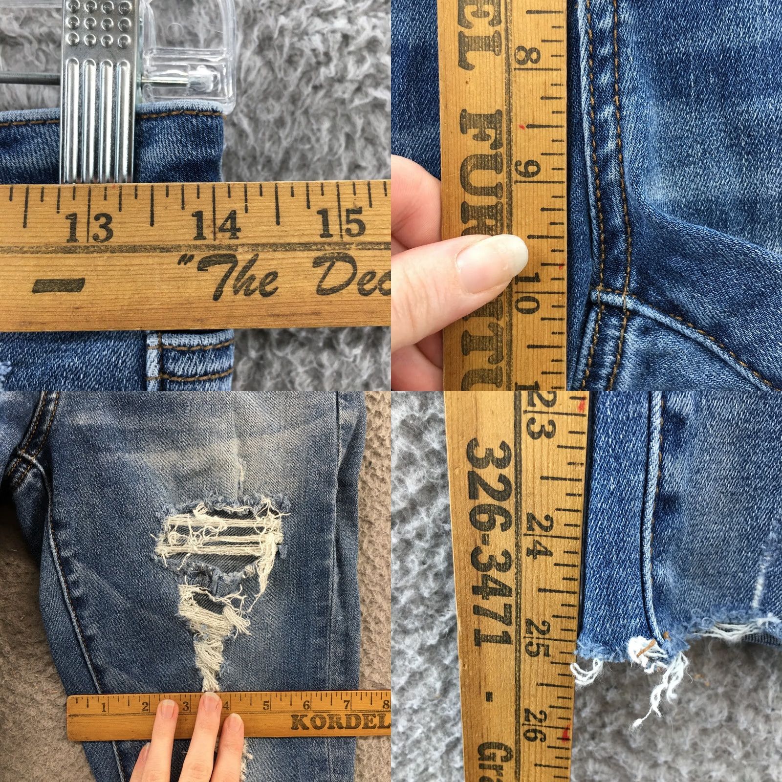 American Eagle Outfitters American Eagle Outfitters Jegging Jeans Womens 4S Blue Denim High-Rise Comfort Stretch Pockets Button Regular 28x25``` Size 27" / US 4 / IT 40 - 8 Thumbnail
