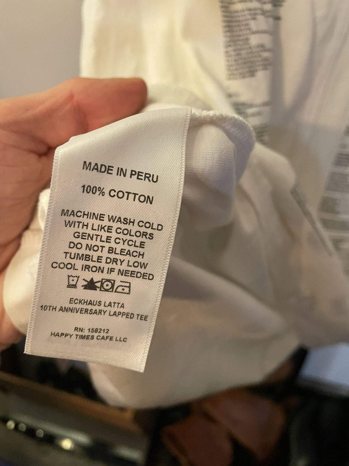 Eckhaus Latta ECKHAUS LATTA 10 YR ANNIVERSARY LAPPED TEE Size US M / EU 48-50 / 2 - 6 Thumbnail
