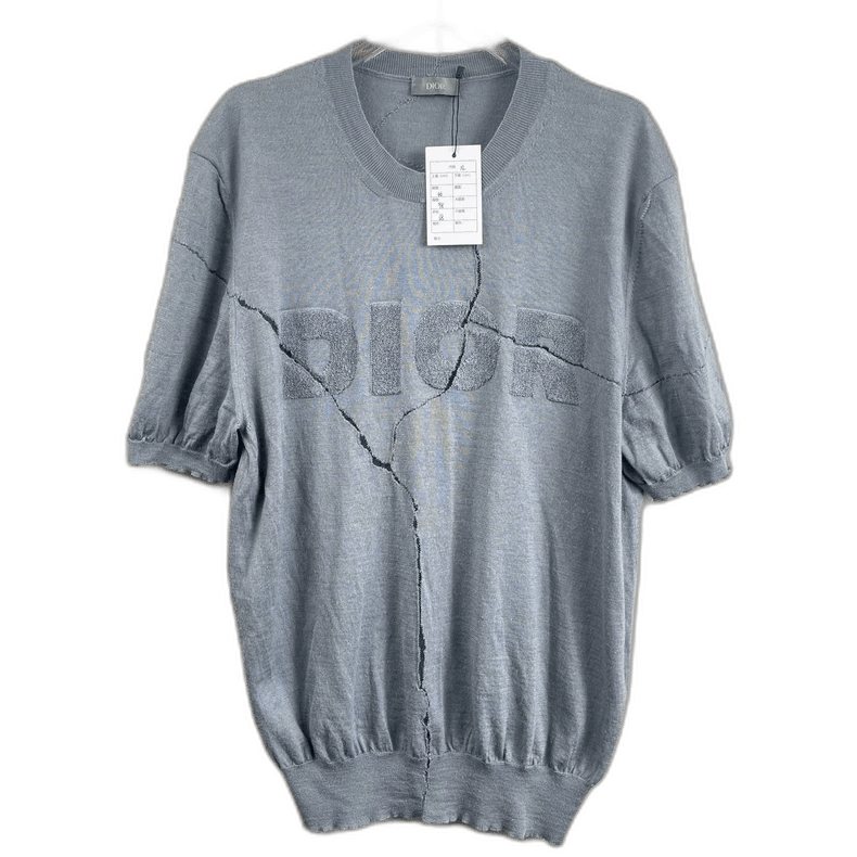 Dior embossed logo short sleeve knit