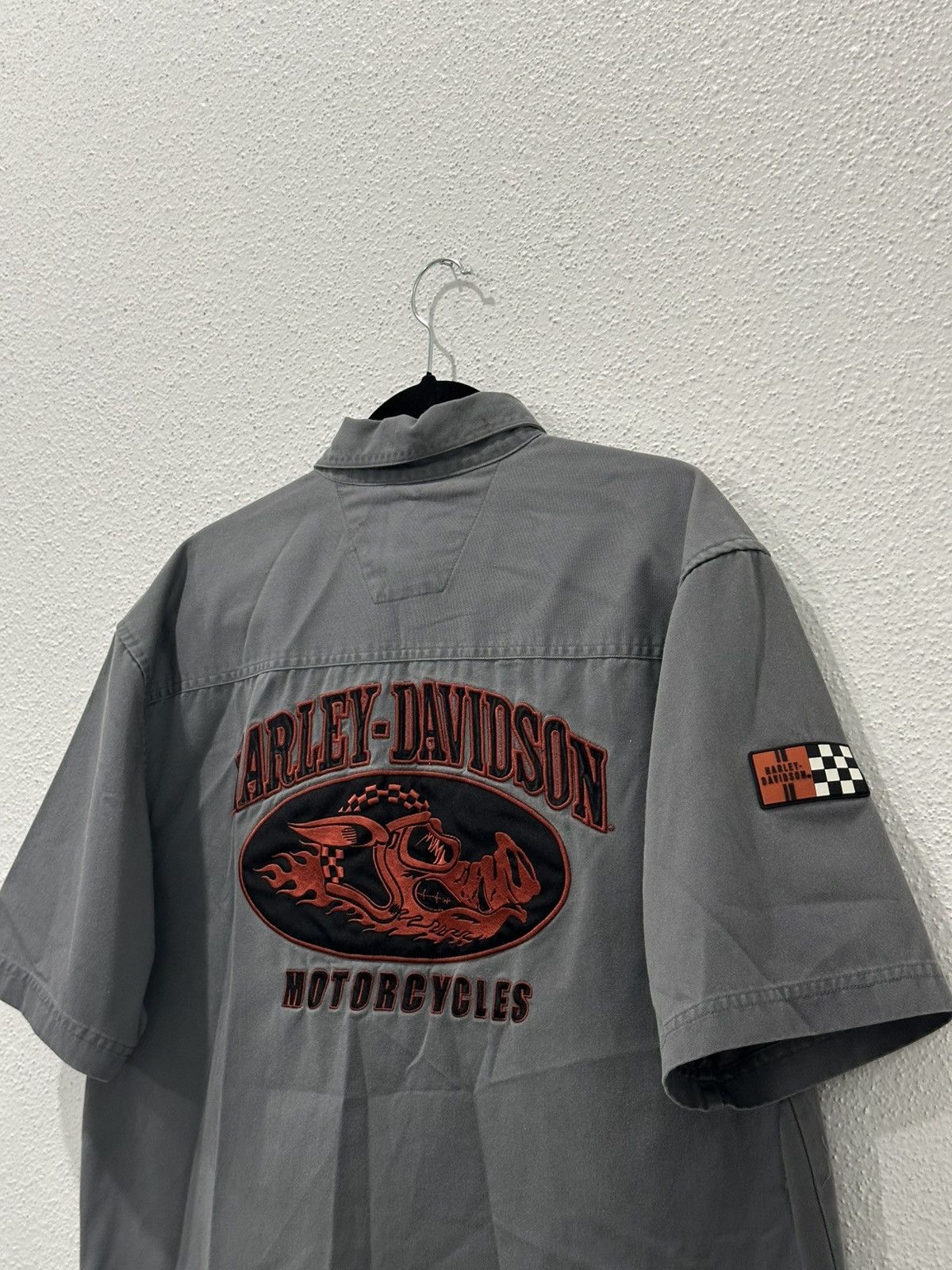 Harley Davidson Vintage Harley Davidson Motorcycle Hog Embroidered Mechanic Size US L / EU 52-54 / 3 - 2 Thumbnail