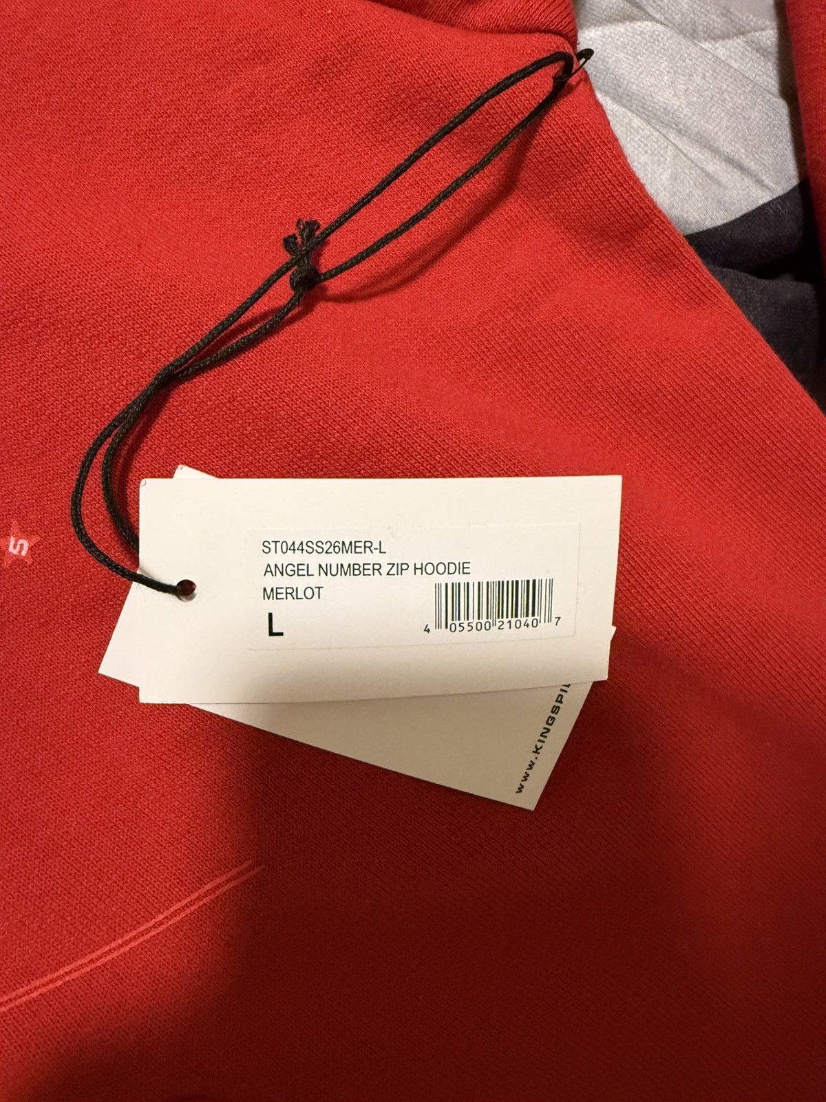 Sp5der Sp5der V2 angel number zip hoodie ‘Merlot’ Size US L / EU 52-54 / 3 - 8 Thumbnail