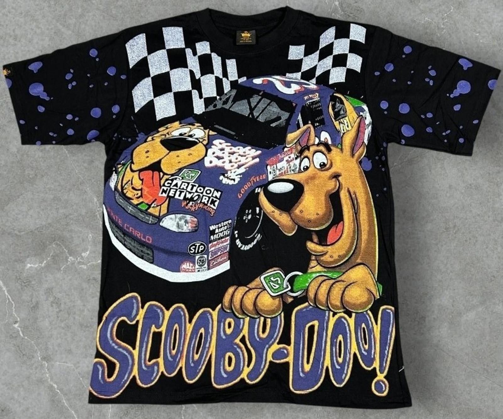 Vintage Scooby Doo NASCAR Wacky Racing AOP Double Sided 2xl