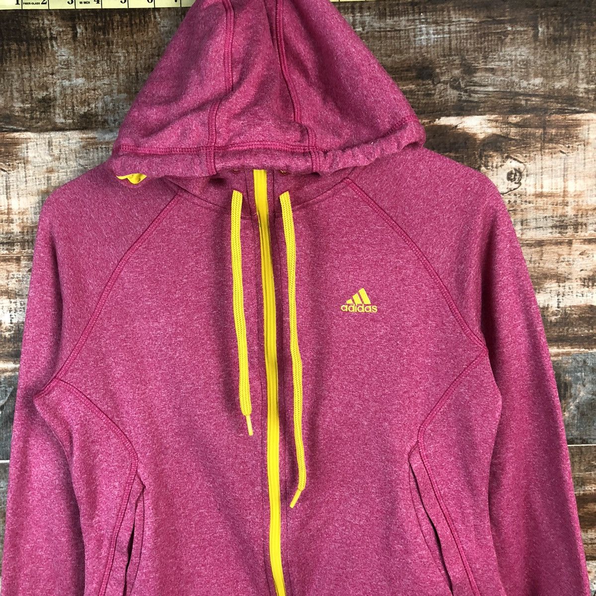 Adidas Adidas Pink Hoodie #A958 Size L / US 10 / IT 46 - 5 Thumbnail