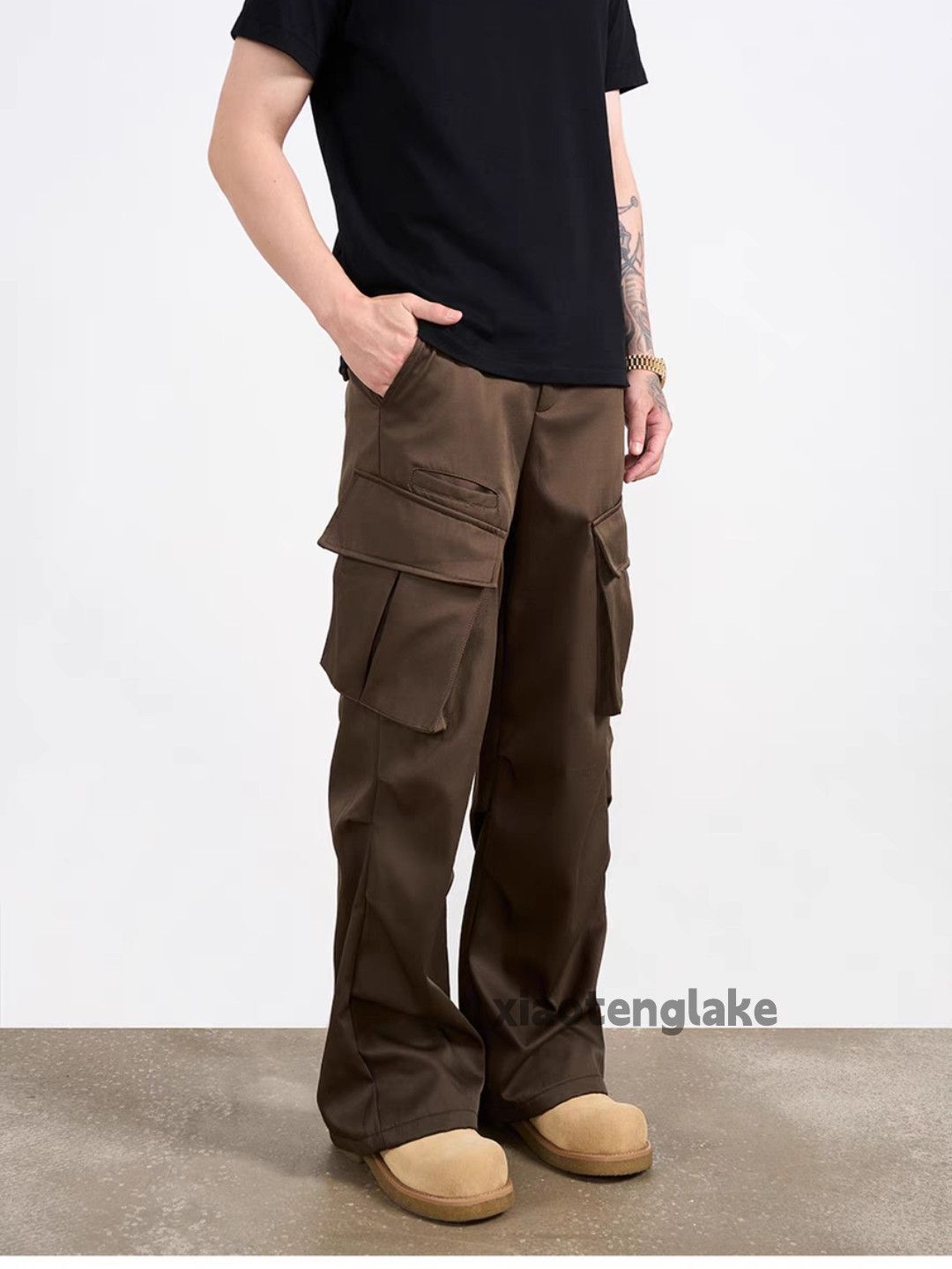 Designer × Vintage utility military outdoor sports pleated cargo baggy pants Size US 32 / EU 48 - 2 Thumbnail
