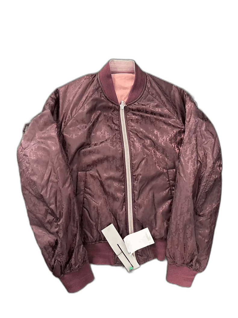 Dior Dior Burgundy Classic Double-Sided Flight Jacket Size US L / EU 52-54 / 3 - 1 Thumbnail