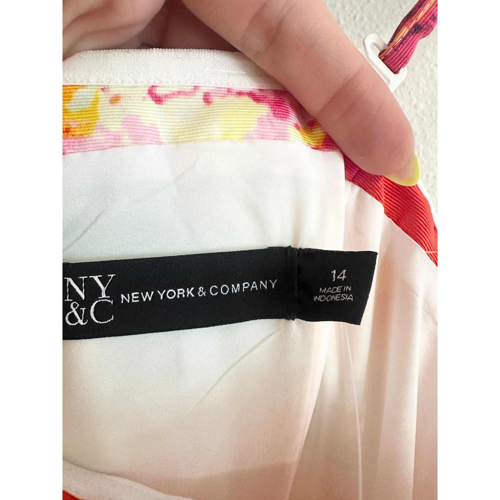 Other NWT New York & Company Colorful Watercolor Dress size 14 Size XL / US 12-14 / IT 48-50 - 9 Thumbnail