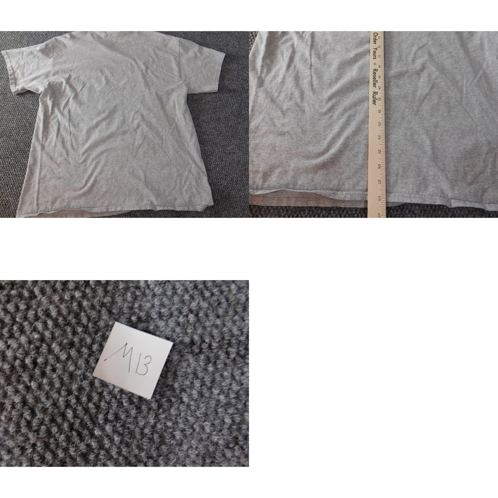 Fruit Of The Loom Myrtle Beach Mens Shirt XL Gray Cotton Knit Short Sleeve Crew Neck Logo T-Shirt Fruit of the Loom Classic, Regular, Men, All Seasons Size US XL / EU 56 / 4 - 8 Thumbnail