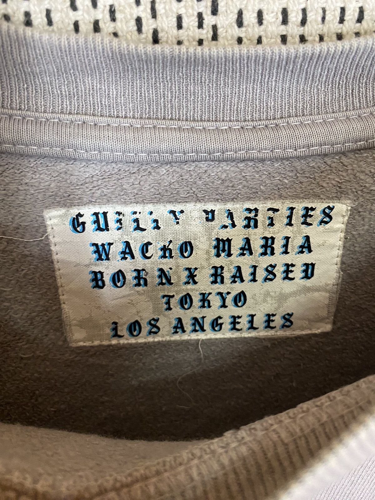 Wacko Maria ‼️wacko maria x born x raised sweatshirt distressed sunfaded Size US L / EU 52-54 / 3 - 9 Thumbnail