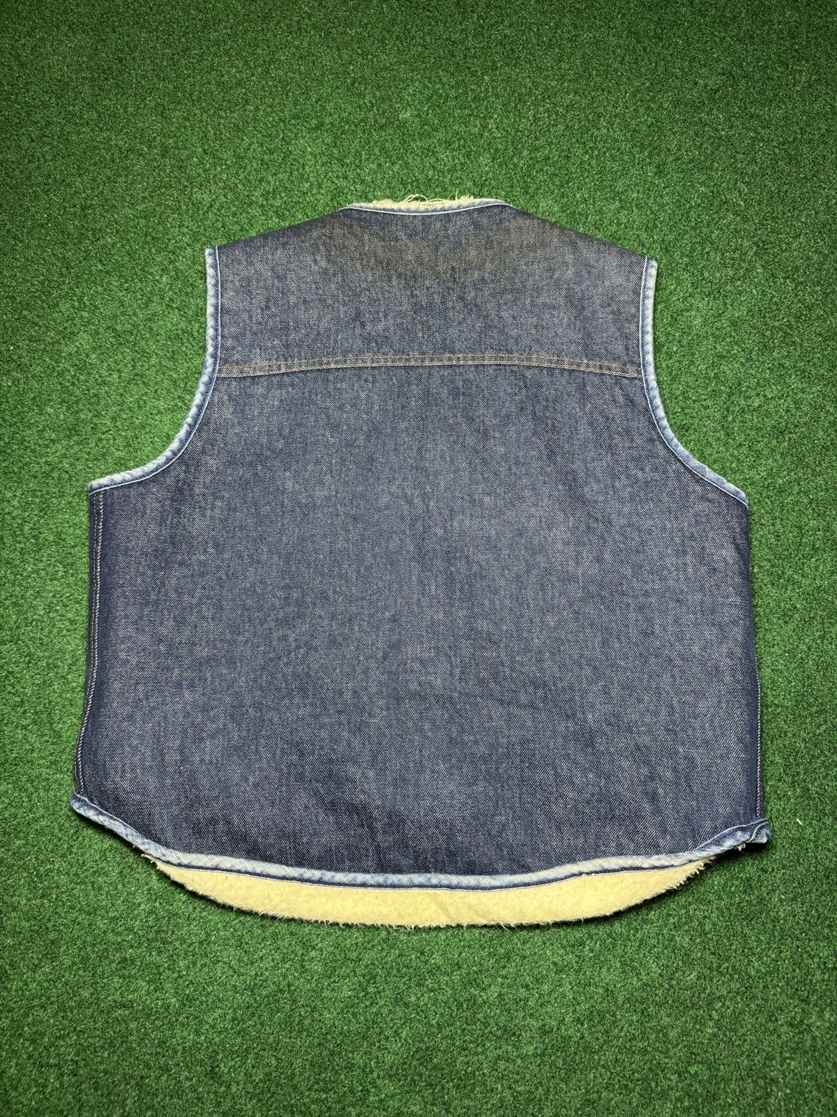 Carhartt Vintage 70s Carhartt True Vintage Denim Button Up Vest Size US L / EU 52-54 / 3 - 4 Thumbnail