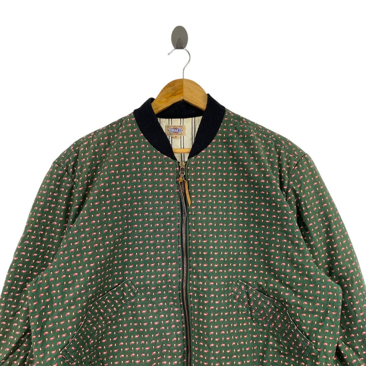 Basco BASCO American Sportswear Overprint Design Green Bomber Size US M / EU 48-50 / 2 - 2 Thumbnail