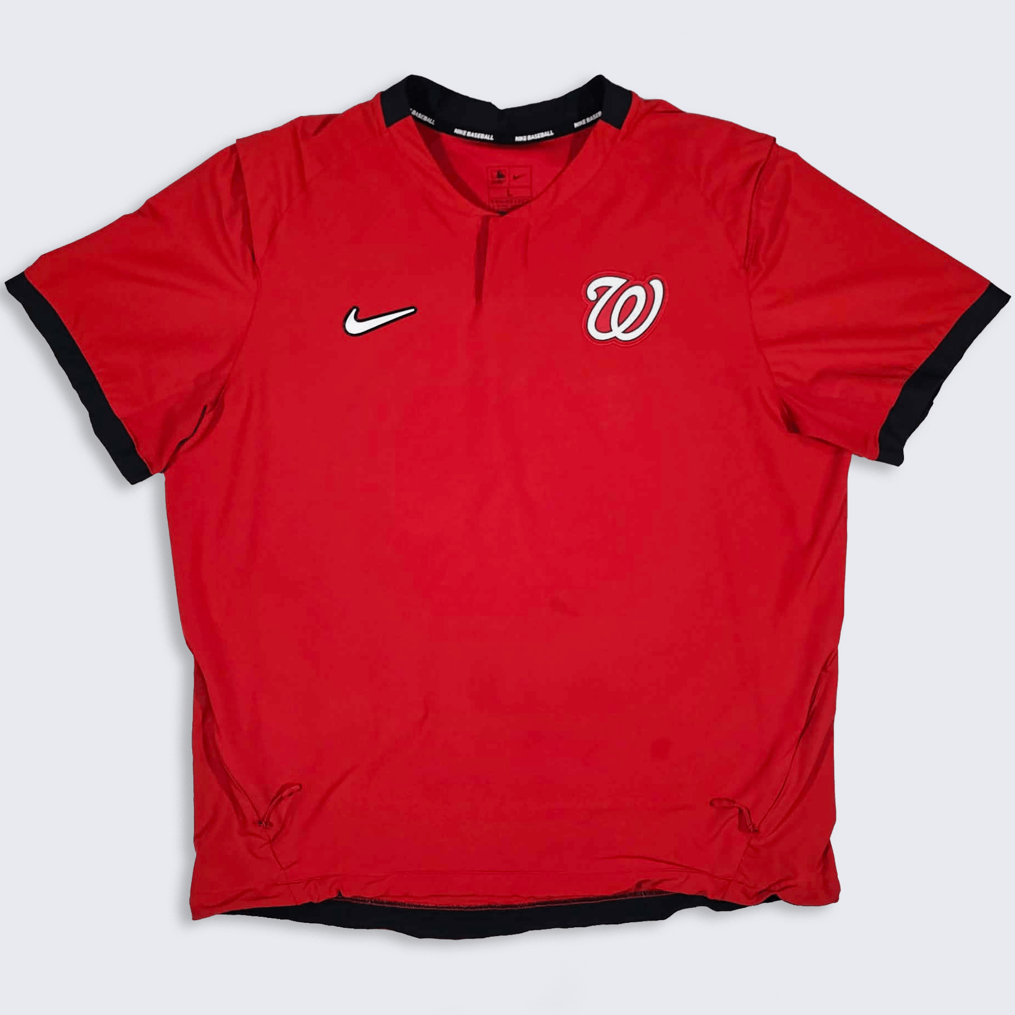 Nike Washington Nationals MLB Warm Up Short Sleeve Jacket Shirt Size US L / EU 52-54 / 3 - 1 Thumbnail